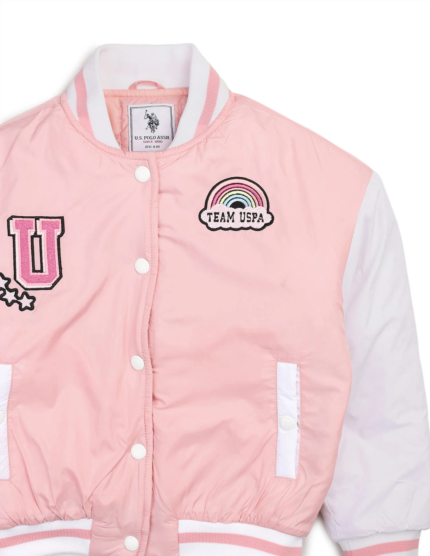 Colourblocked Regular Fit Varsity Jacket - Image 3