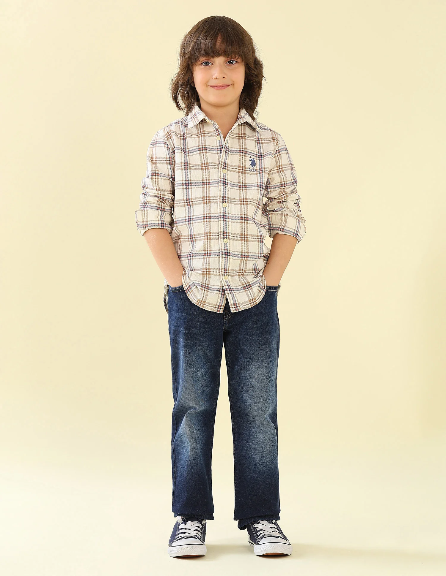Corduroy Plaid Checked Shirt - Image 3