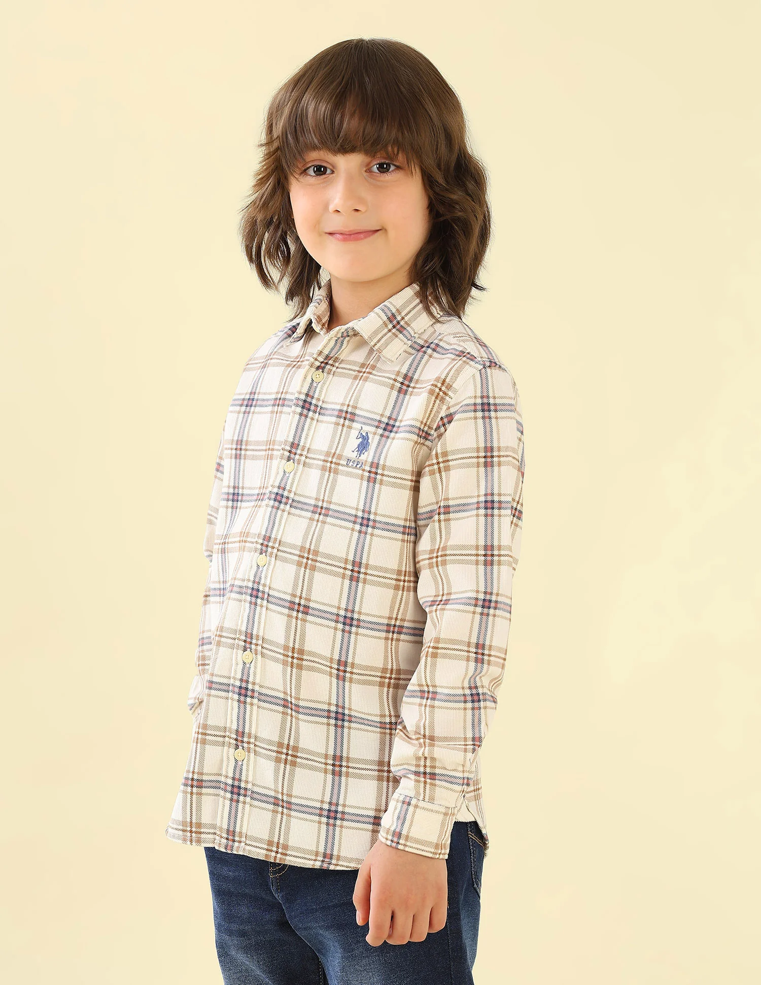Corduroy Plaid Checked Shirt - Image 4