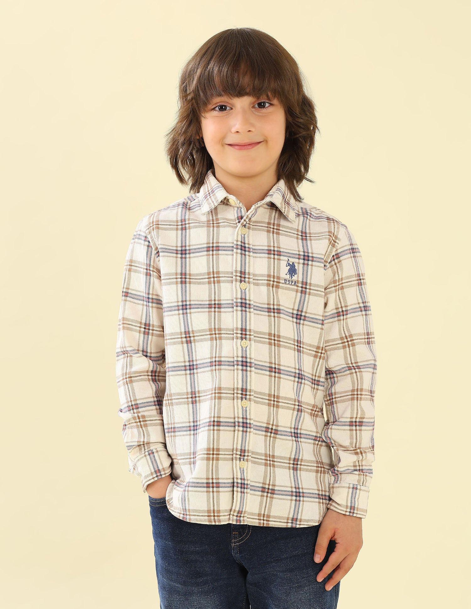 Corduroy Plaid Checked Shirt - Image 6