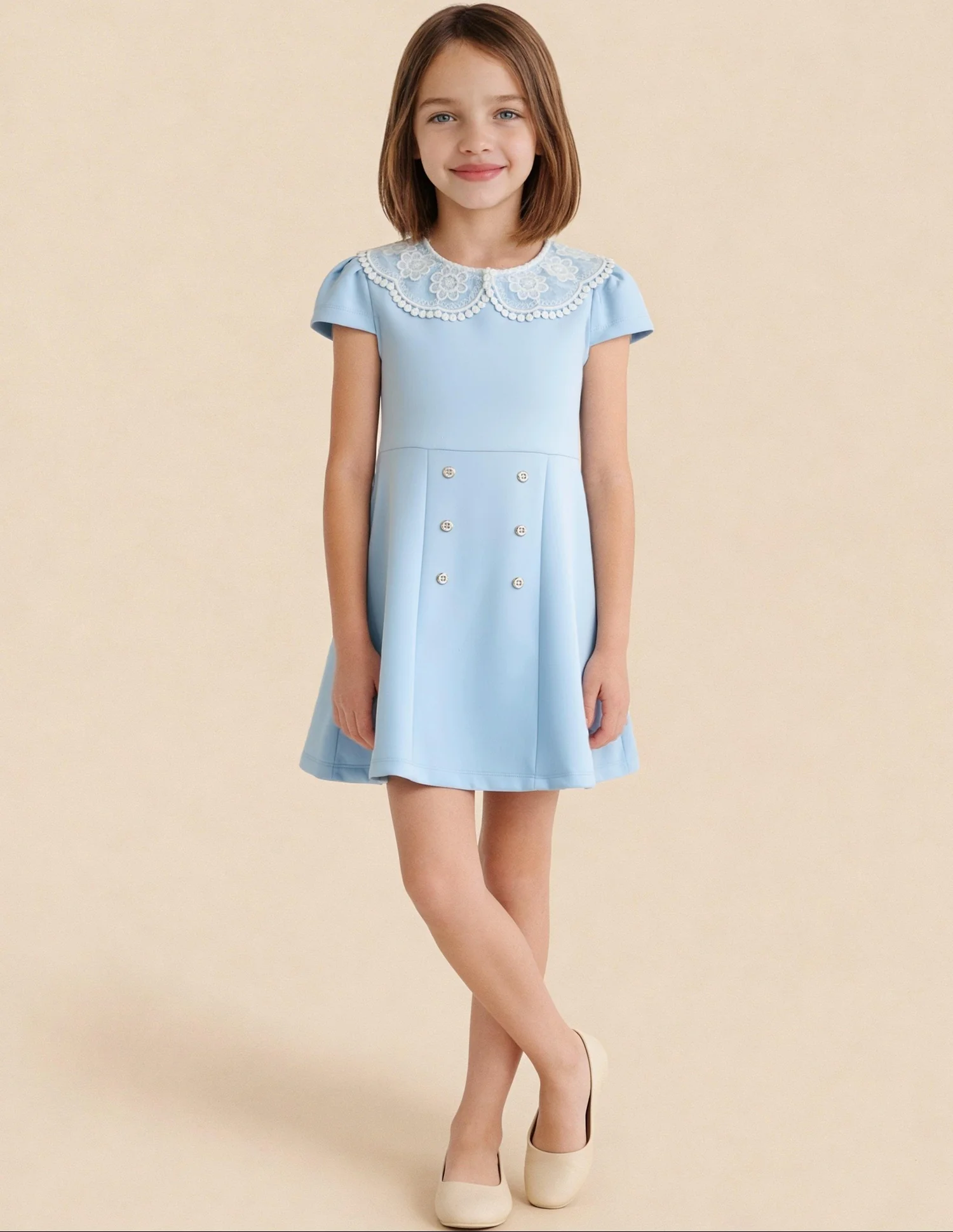 Cut & Sew A-Line Dress - Image 3