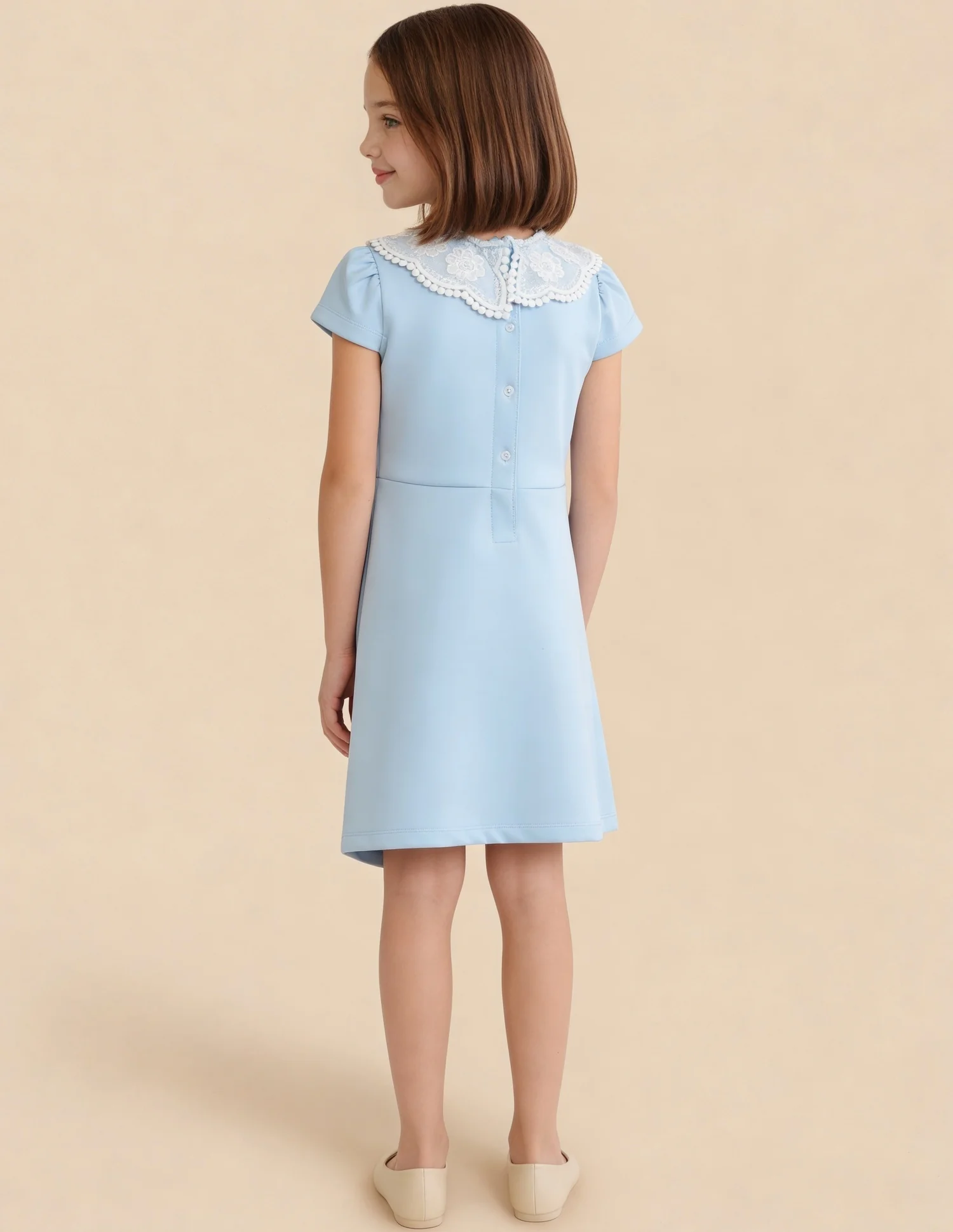 Cut & Sew A-Line Dress - Image 4