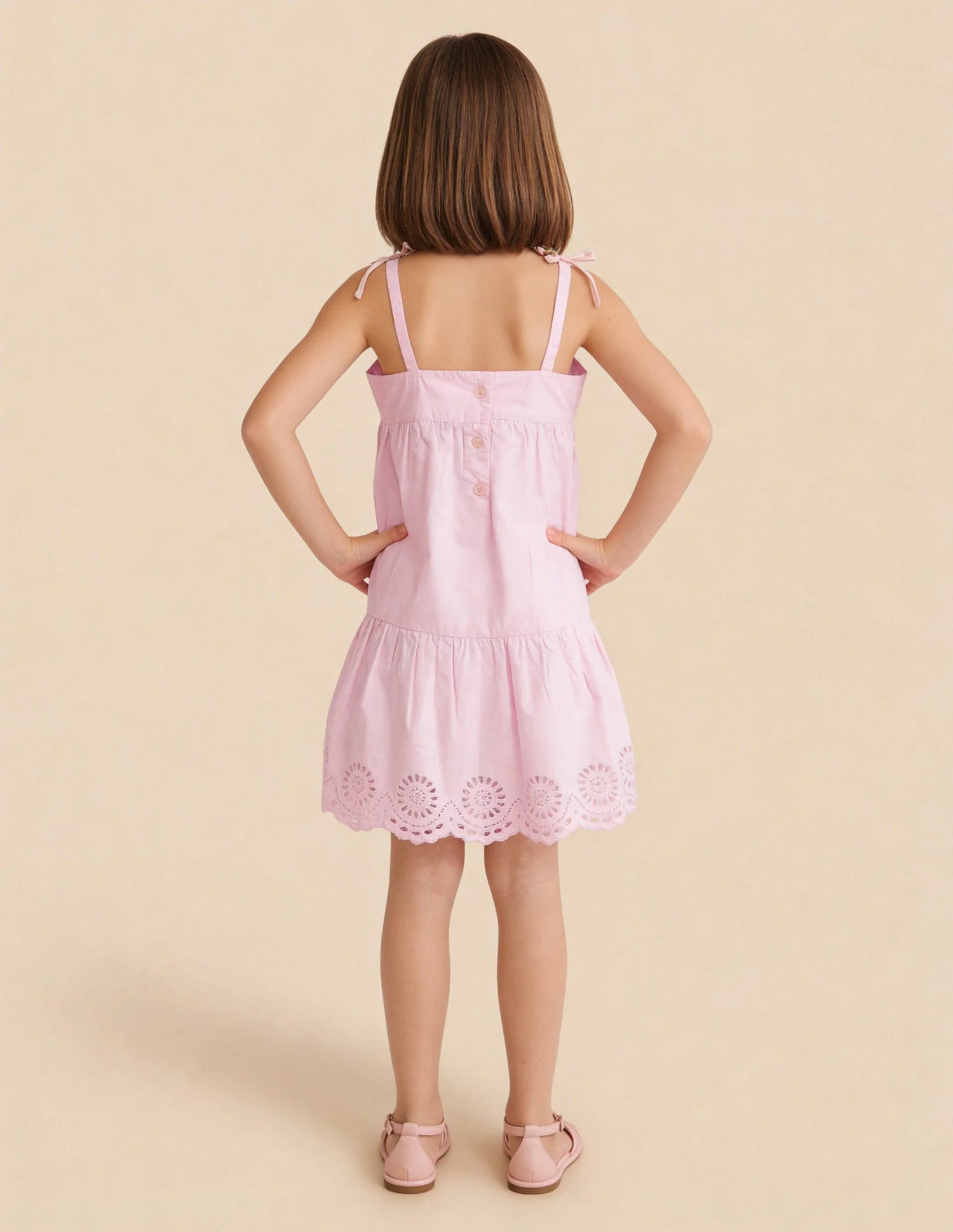 Cut Work Embroidered Dress - Image 4