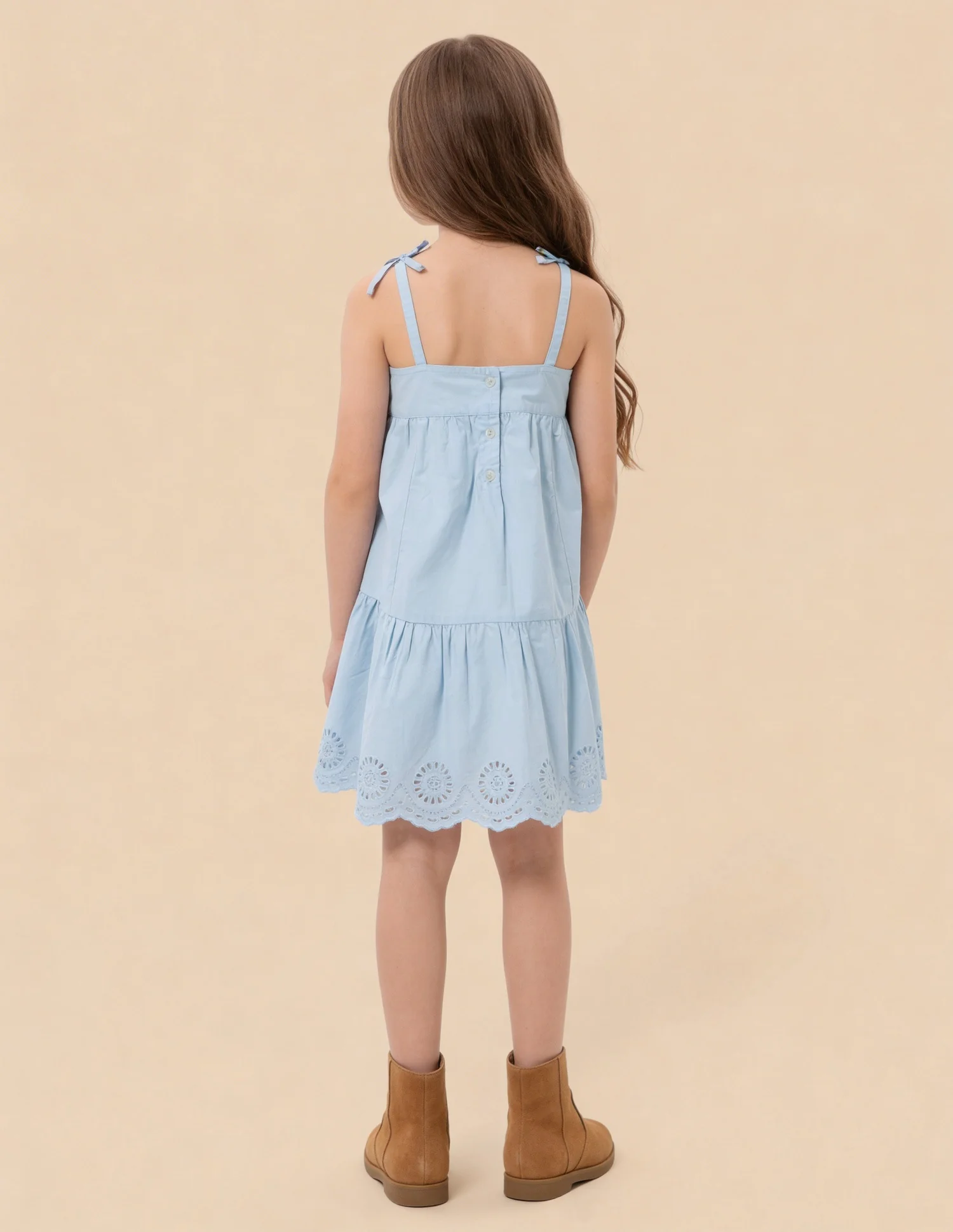 Cut Work Embroidered Dress - Image 4