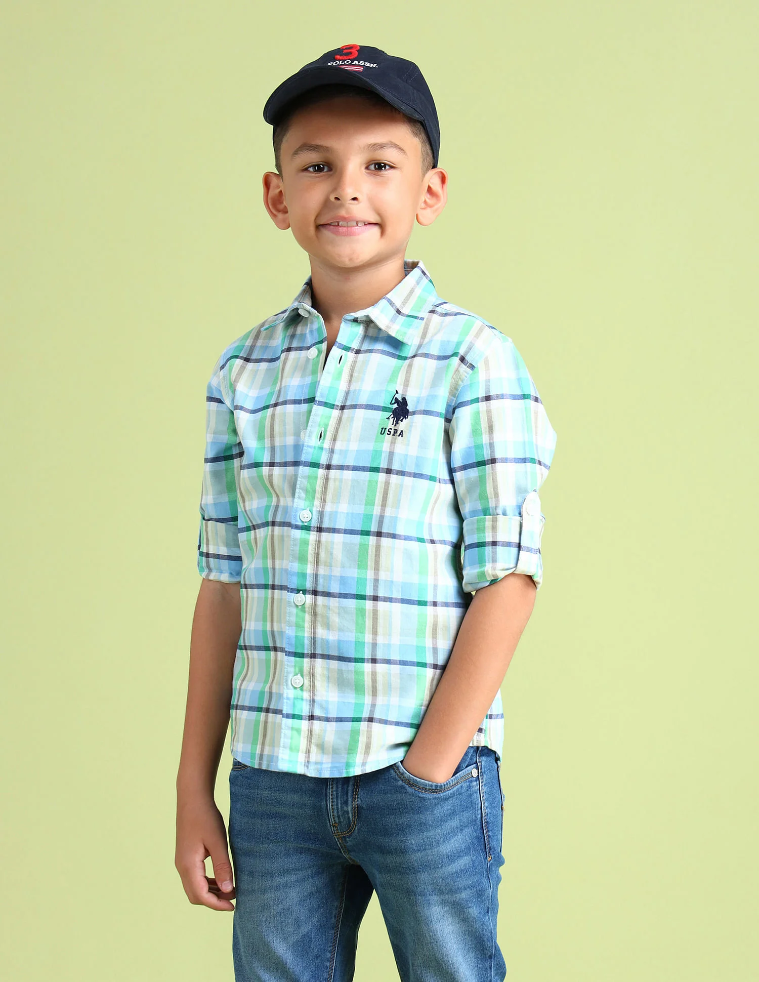 Dobby Regular Fit Checked Shirt