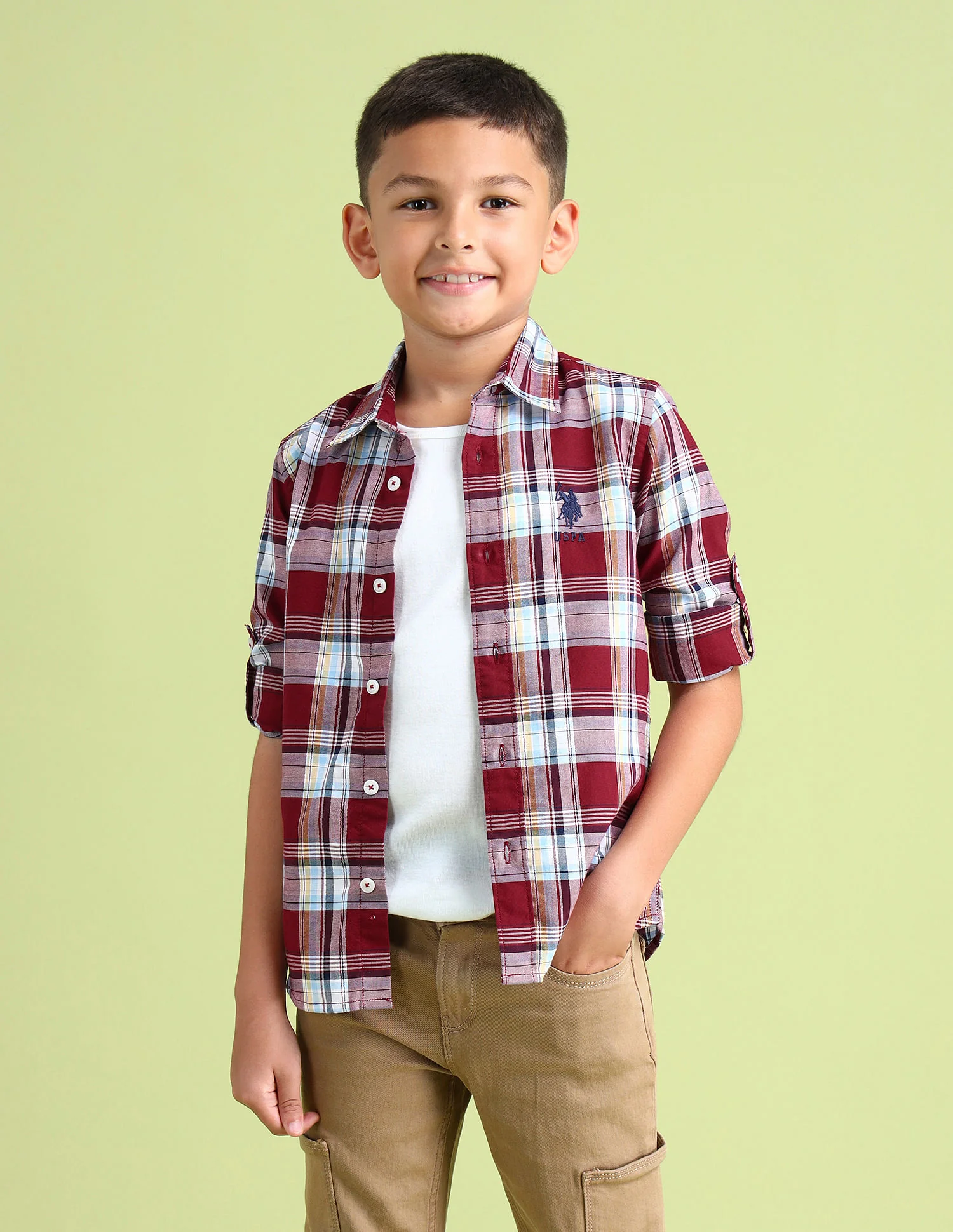 Dobby Regular Fit Checked Shirt