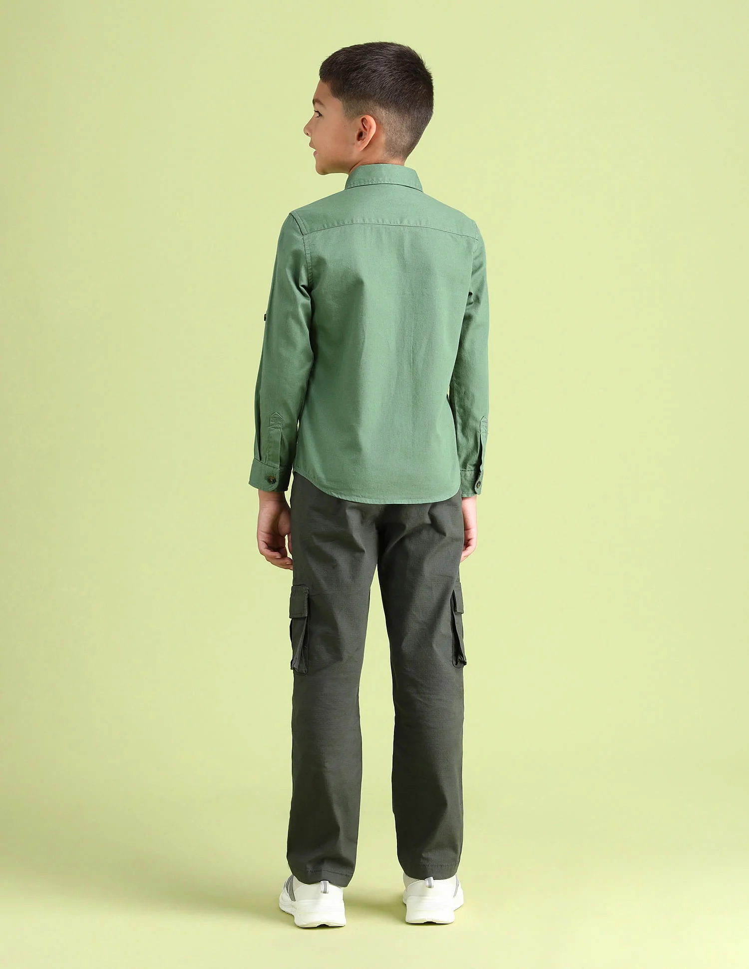 Dobby Regular Fit Solid Shirt - Image 4