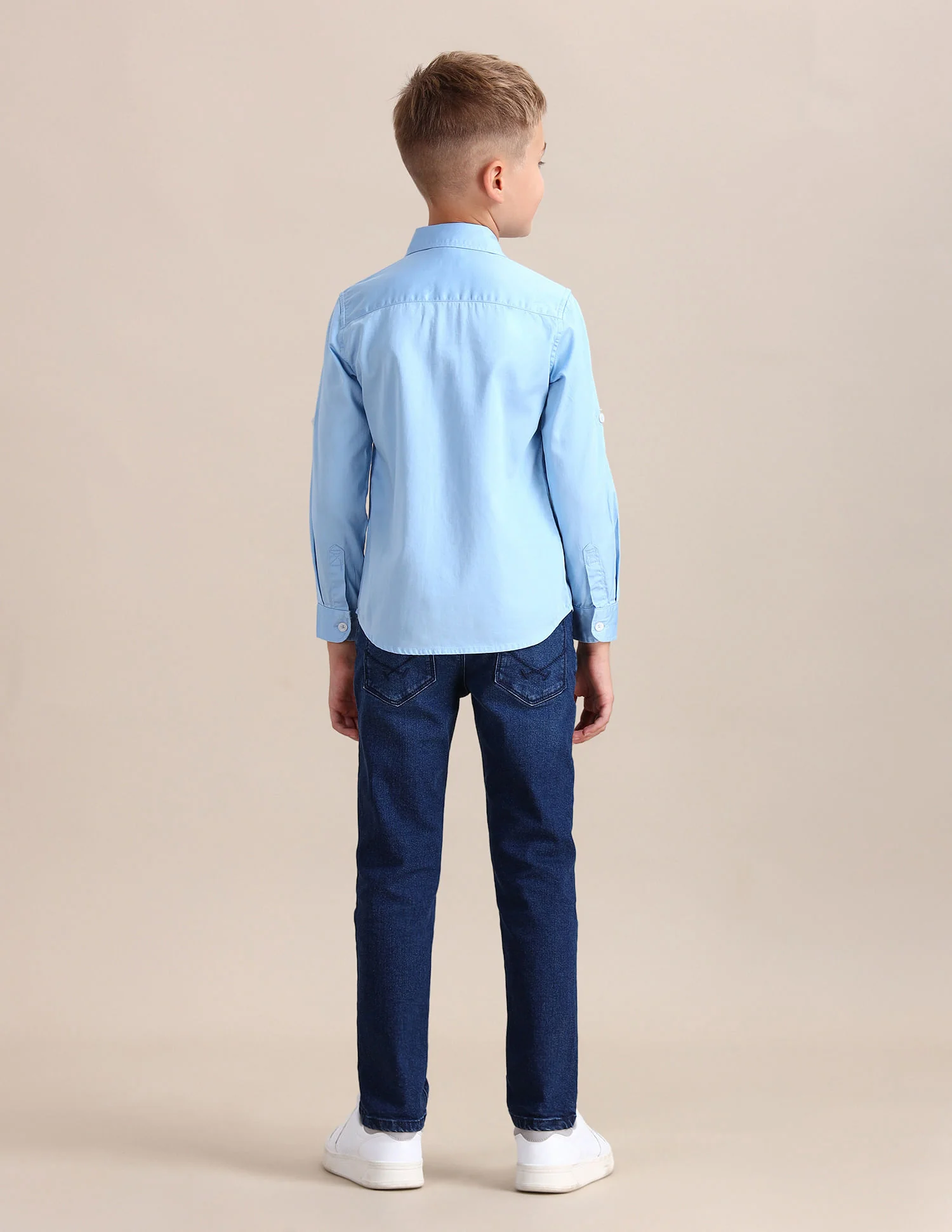 Dobby Regular Fit Solid Shirt - Image 4