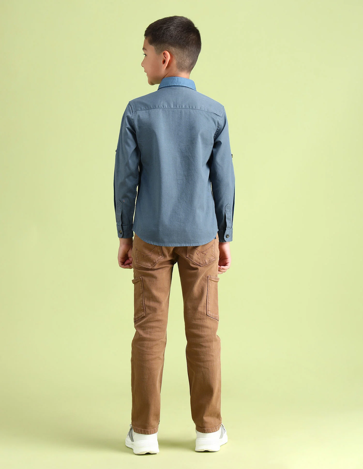 Dobby Regular Fit Solid Shirt - Image 4