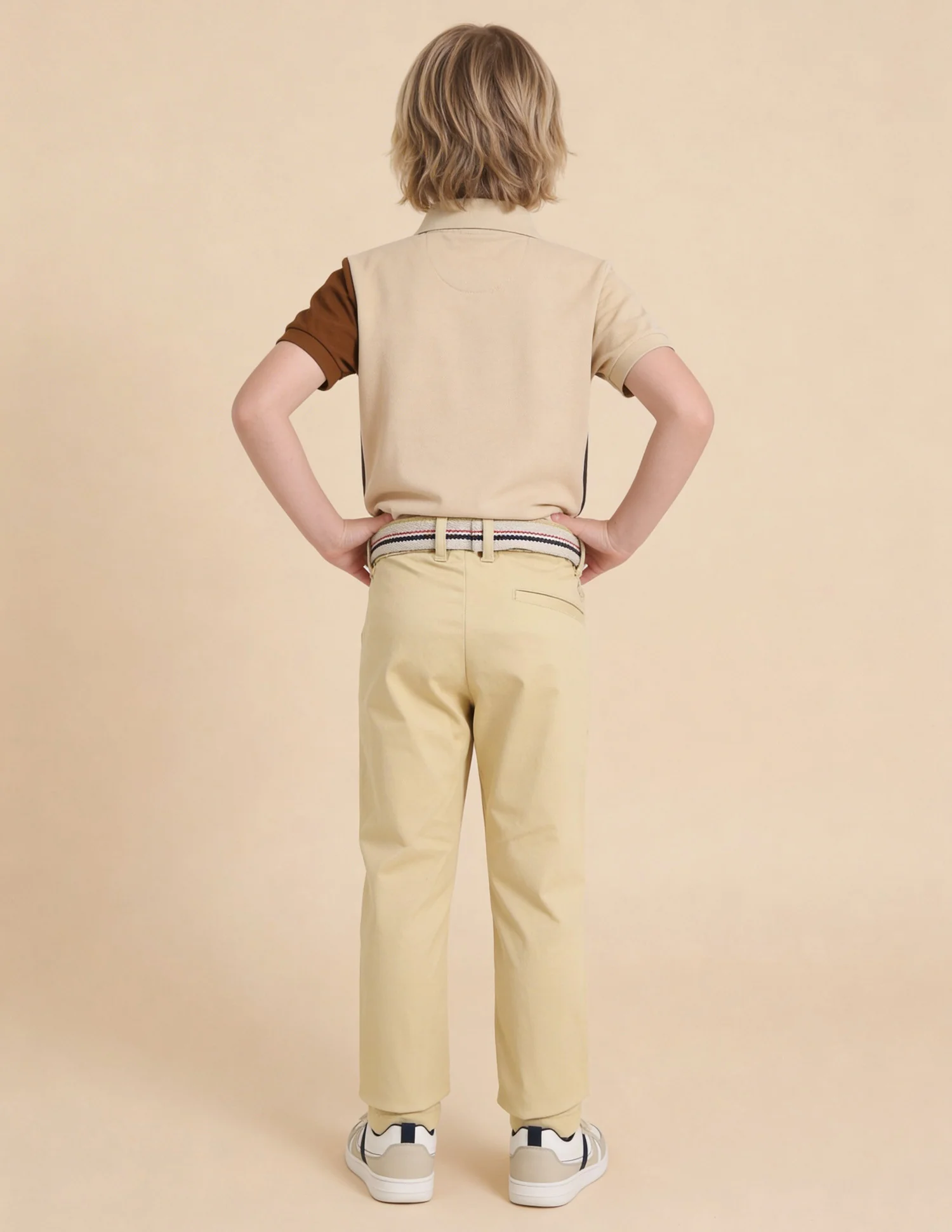 Dobby Slim Fit Trousers - Image 4
