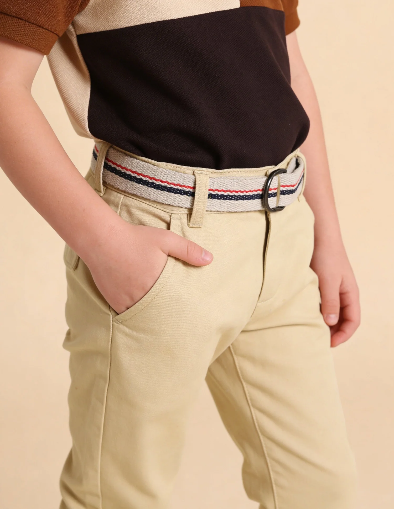 Dobby Slim Fit Trousers - Image 5