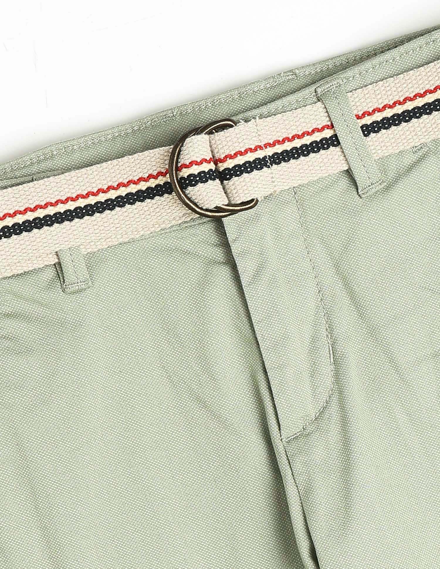 Dobby Slim Fit Trousers - Image 2