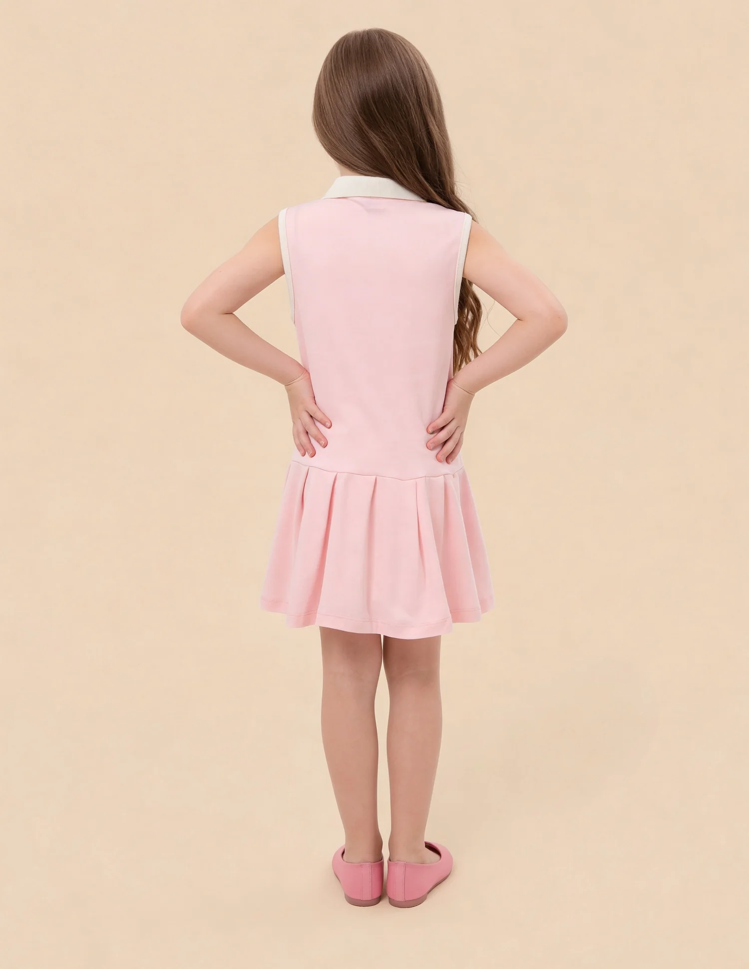 Drop Waist A-Line Knitted Dress - Image 4