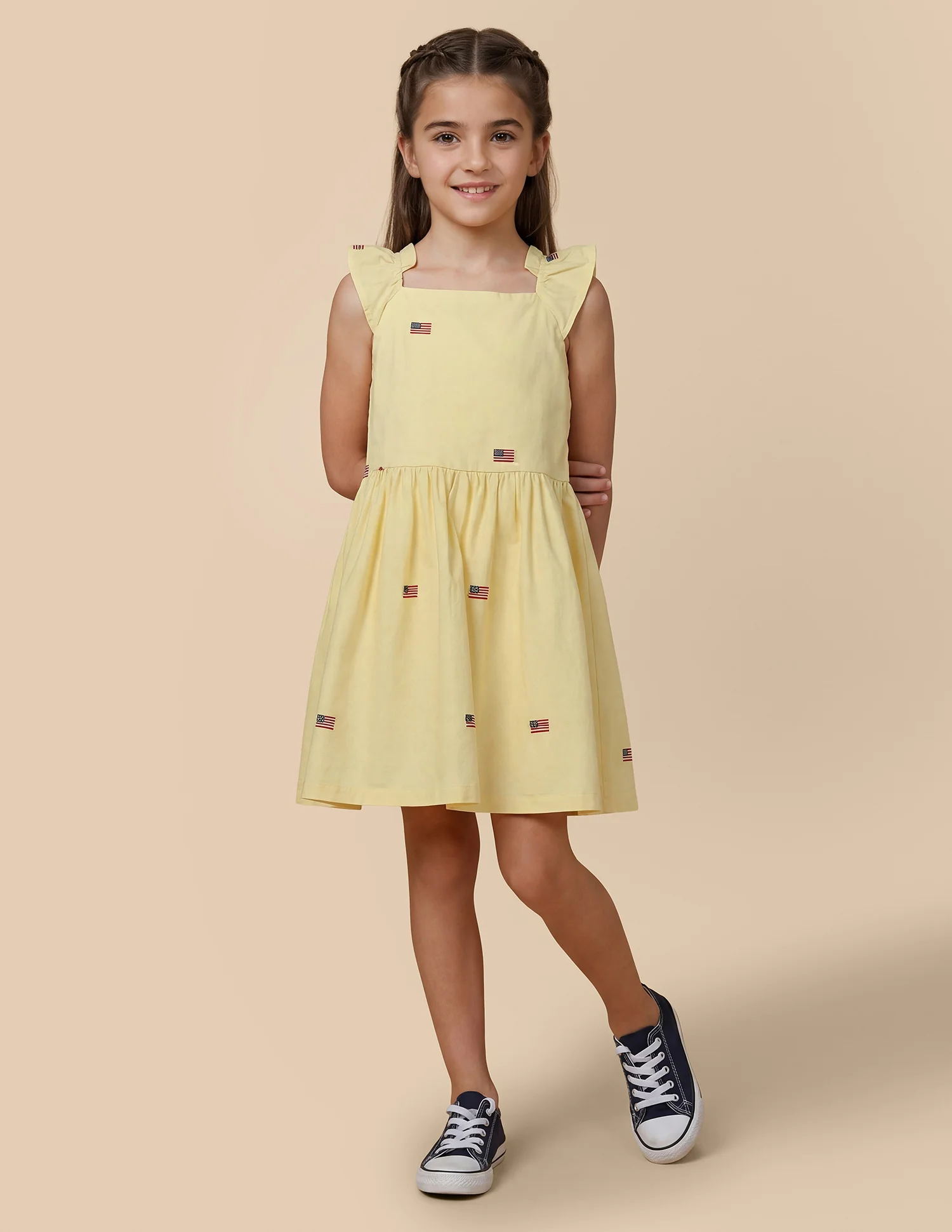 Embroidered Comfort Fit Dress - Image 3