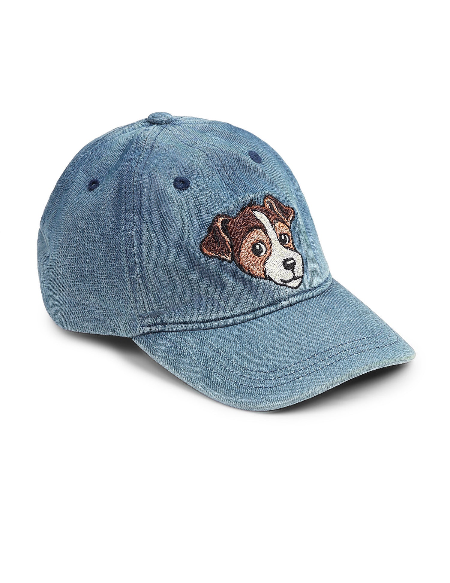 Embroidered Denim Cap