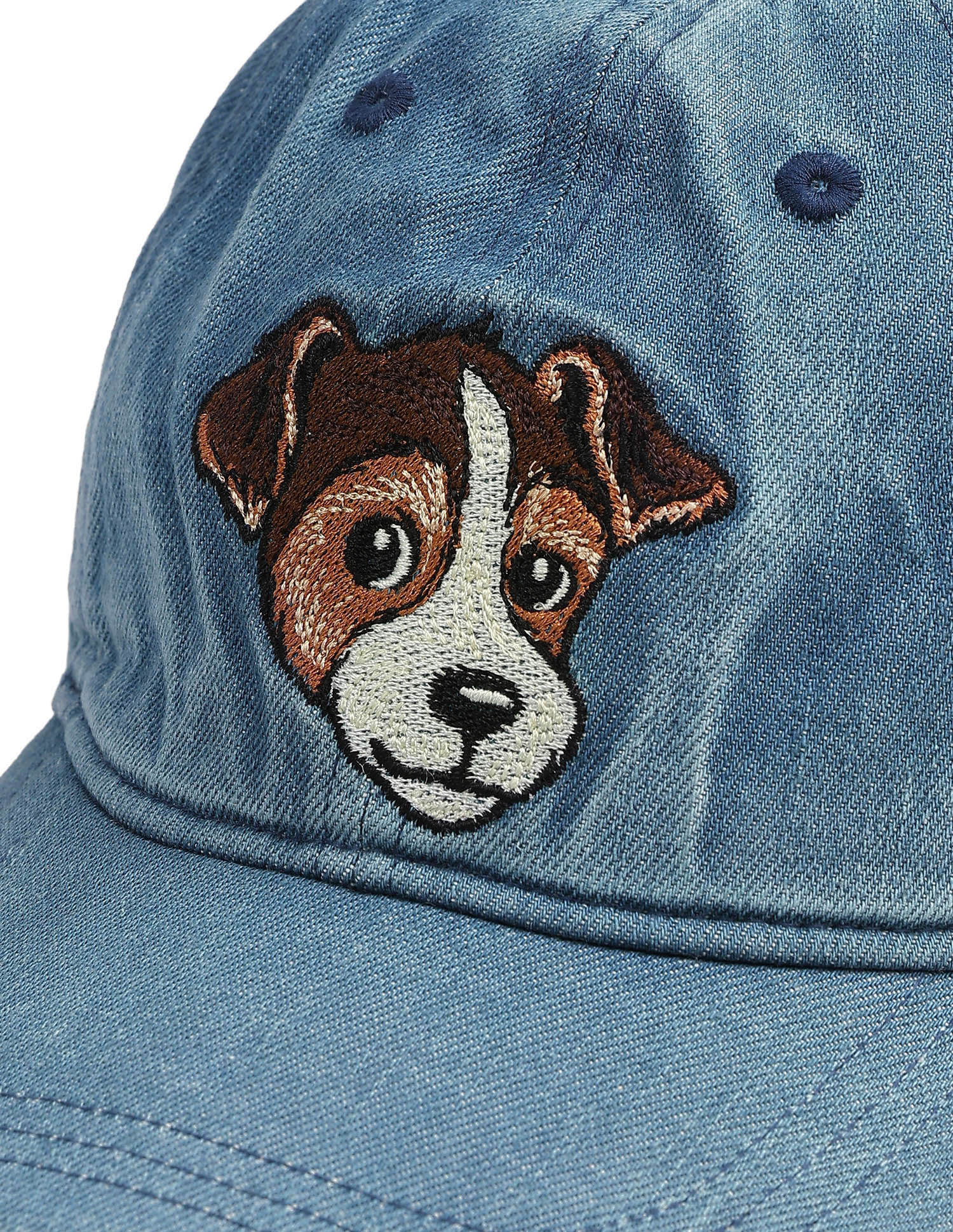 Embroidered Denim Cap - Image 2