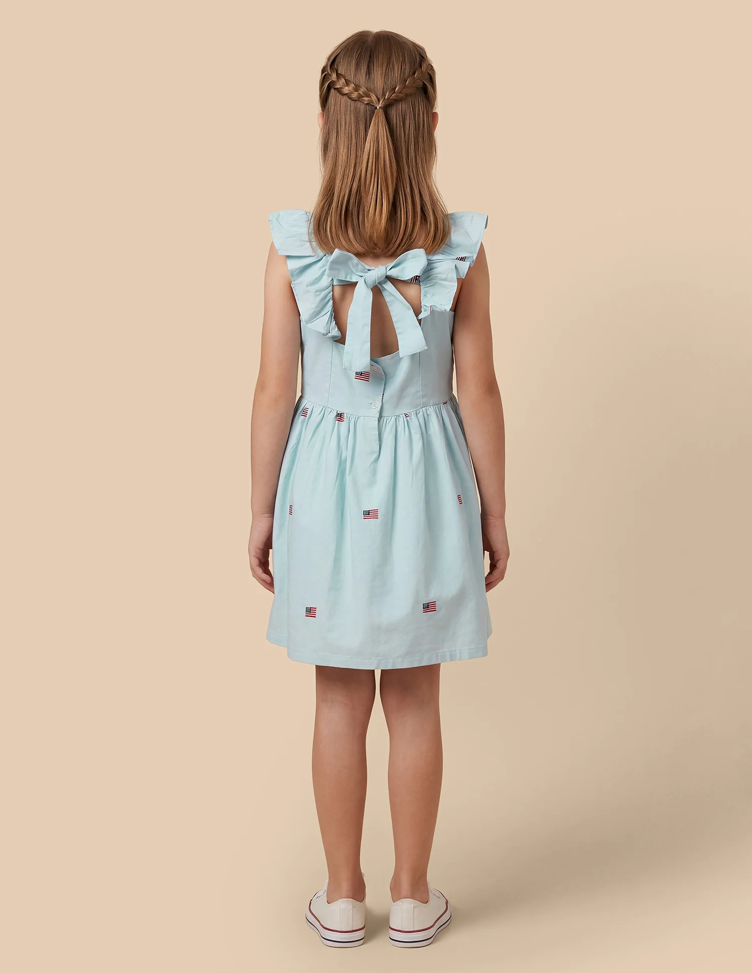 Emrboidered A-Line Dress - Image 4