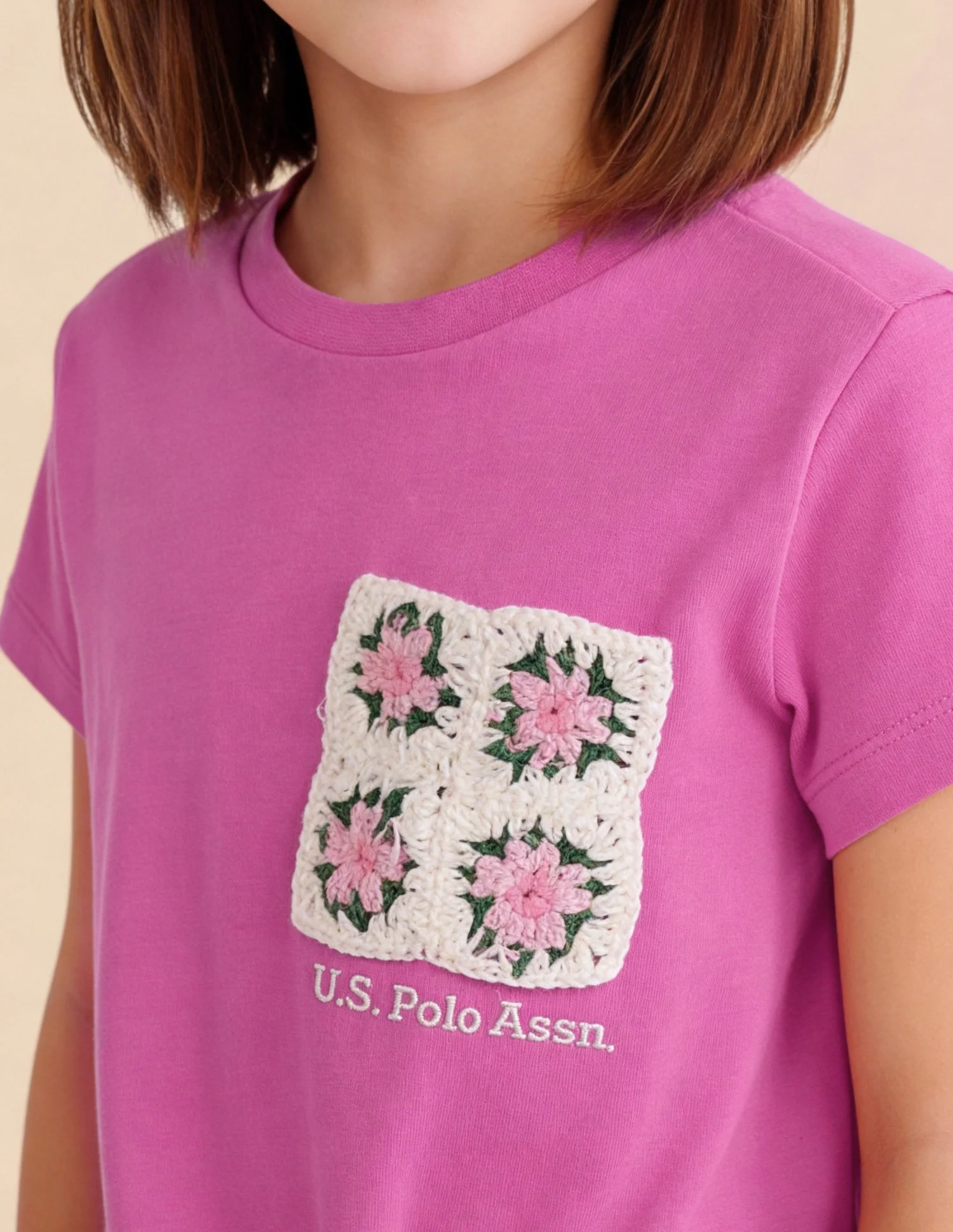 Floral Crochet Regular Fit Knotted Top - Image 6