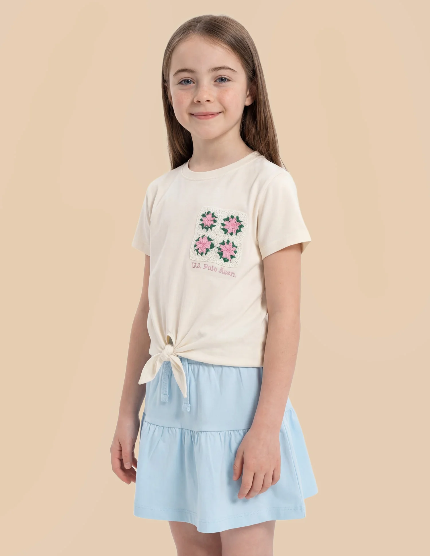 Floral Crochet Regular Fit Knotted Top - Image 4