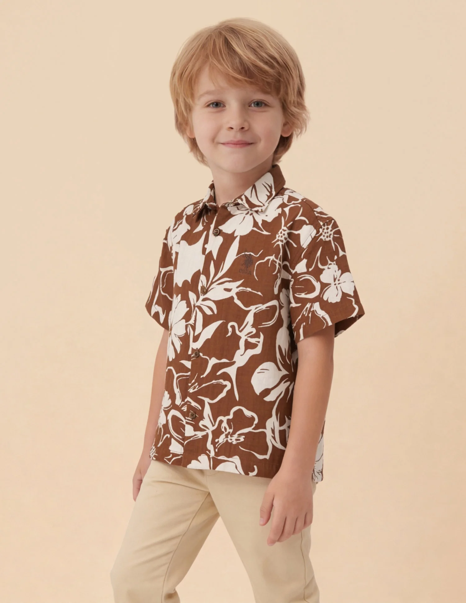 Floral Printed Boxy Fit Shirt - Image 4