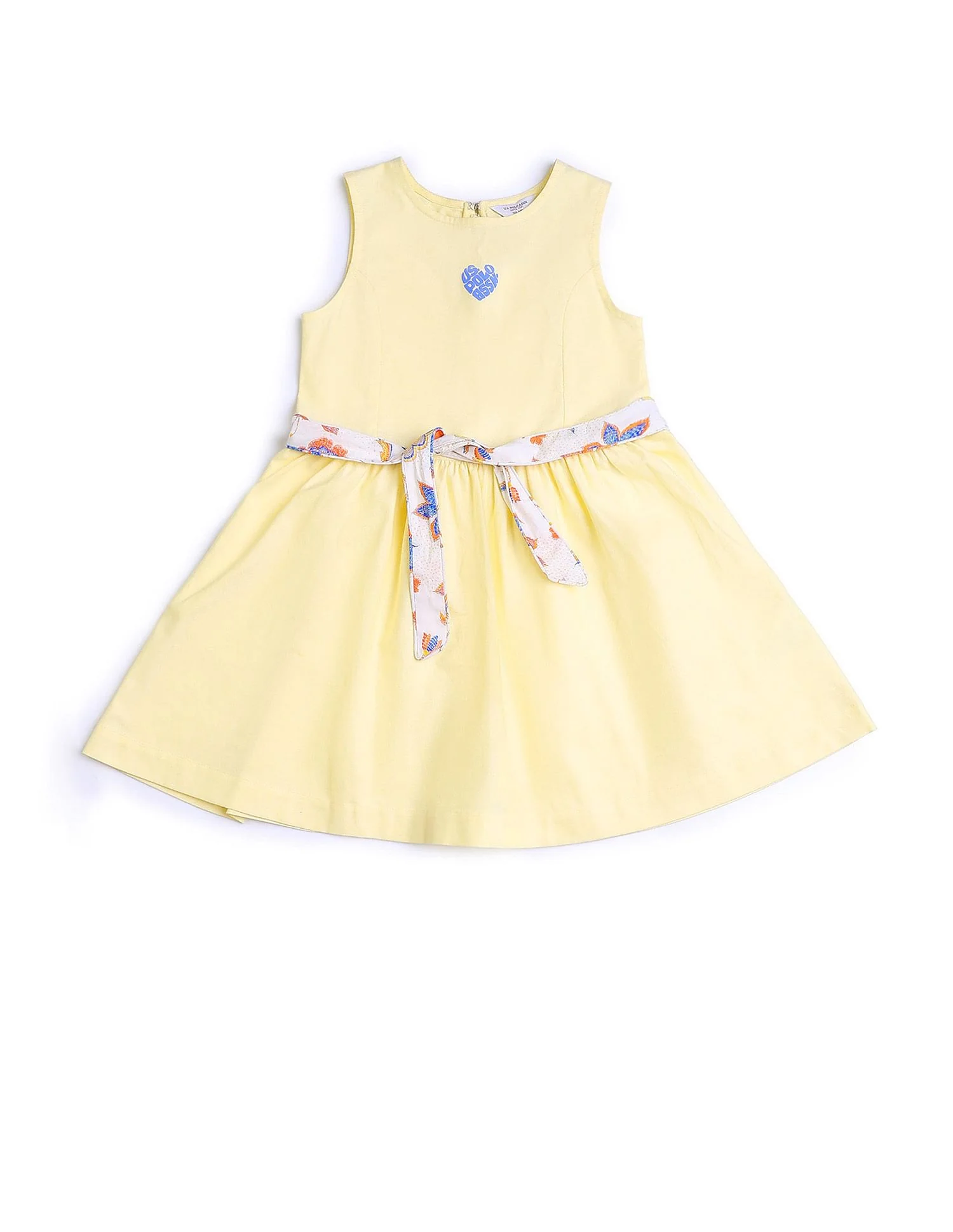 Girls Belted Fit And Flare Dress - Image 6