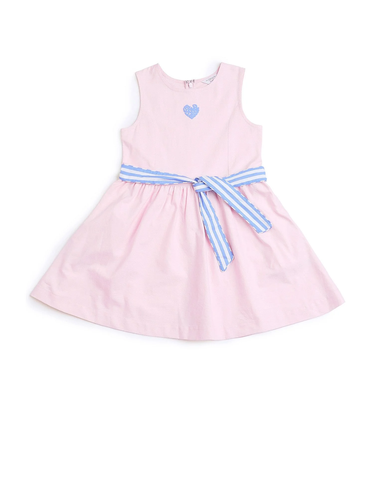 Girls Belted Fit And Flare Dress - Image 6