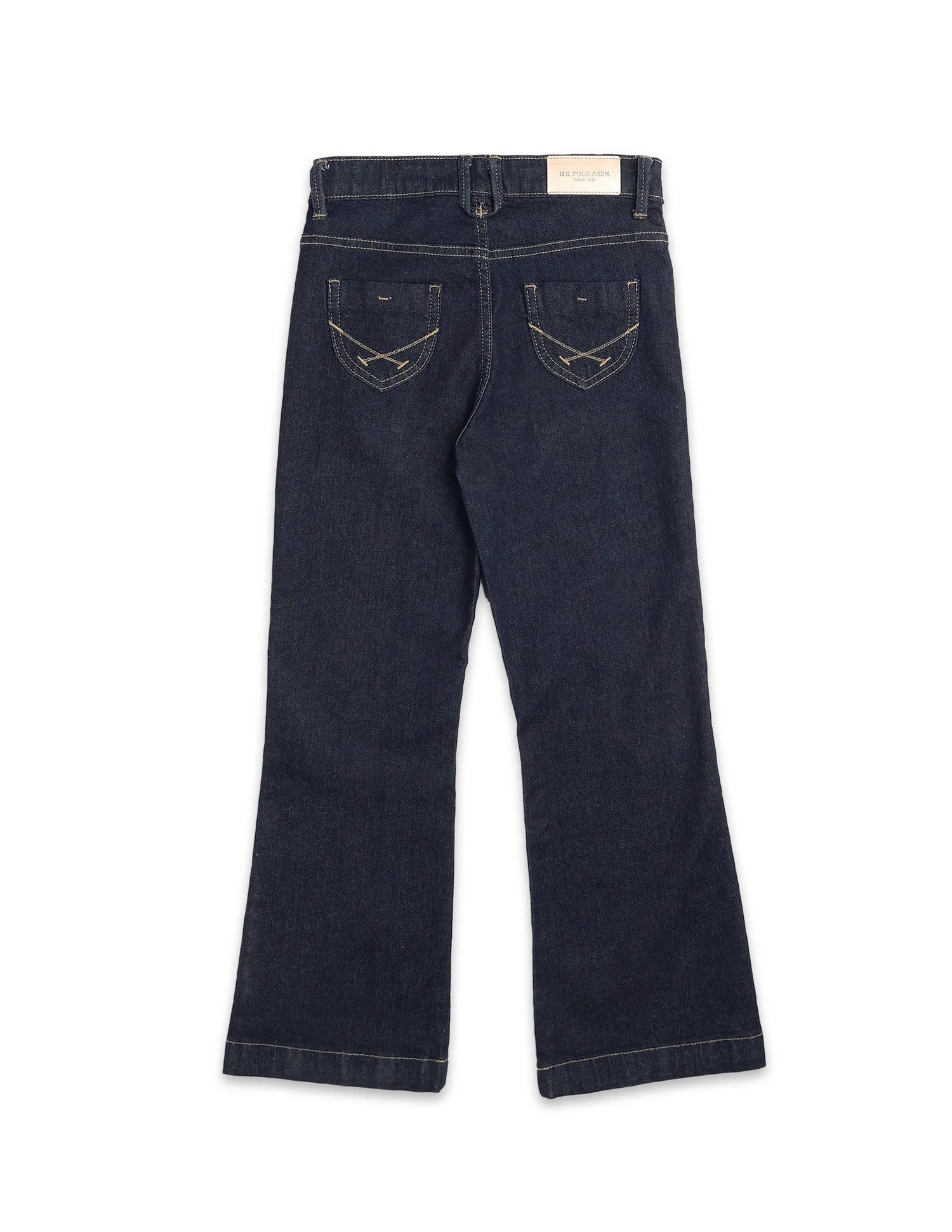 Girls Bootcut Fit Blue Jeans - Image 10