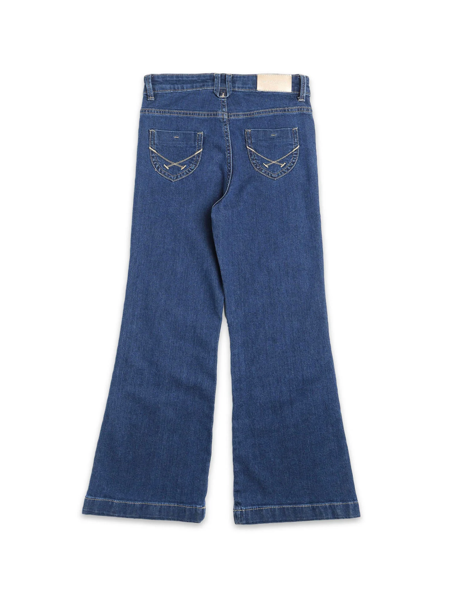 Girls Bootcut Fit Blue Jeans - Image 10