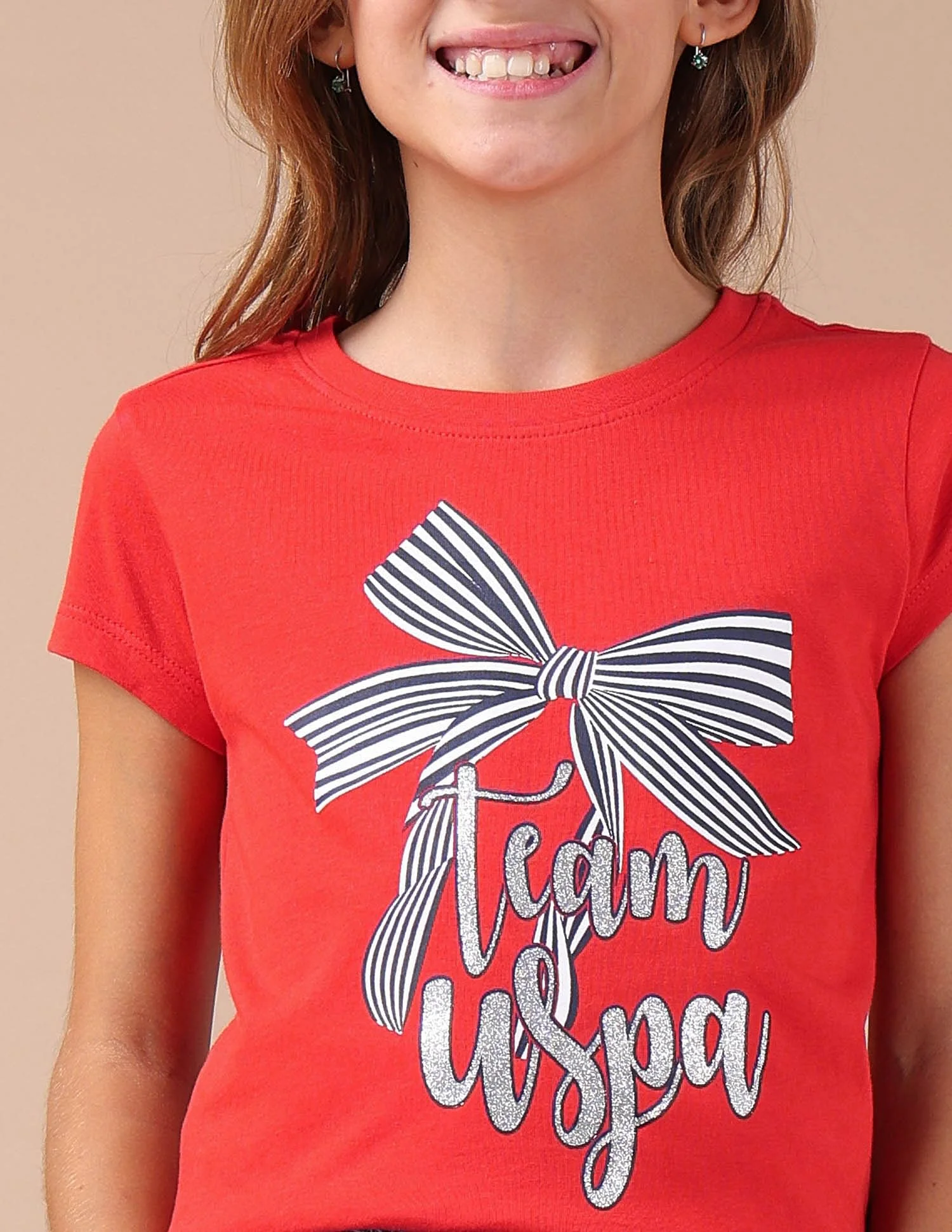 Girls Bow Print Regular Fit T-Shirt - Image 5