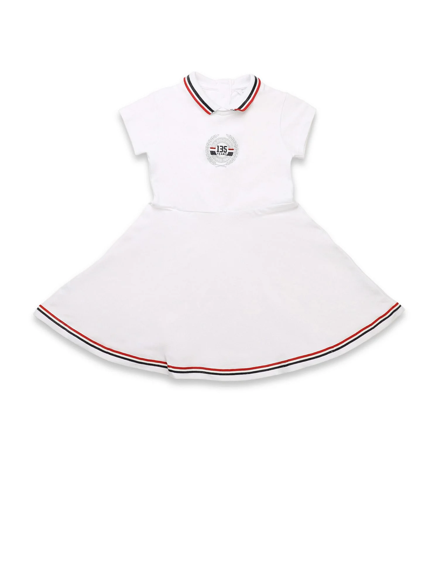 Girls Brand Appliqued Skater Dress - Image 6