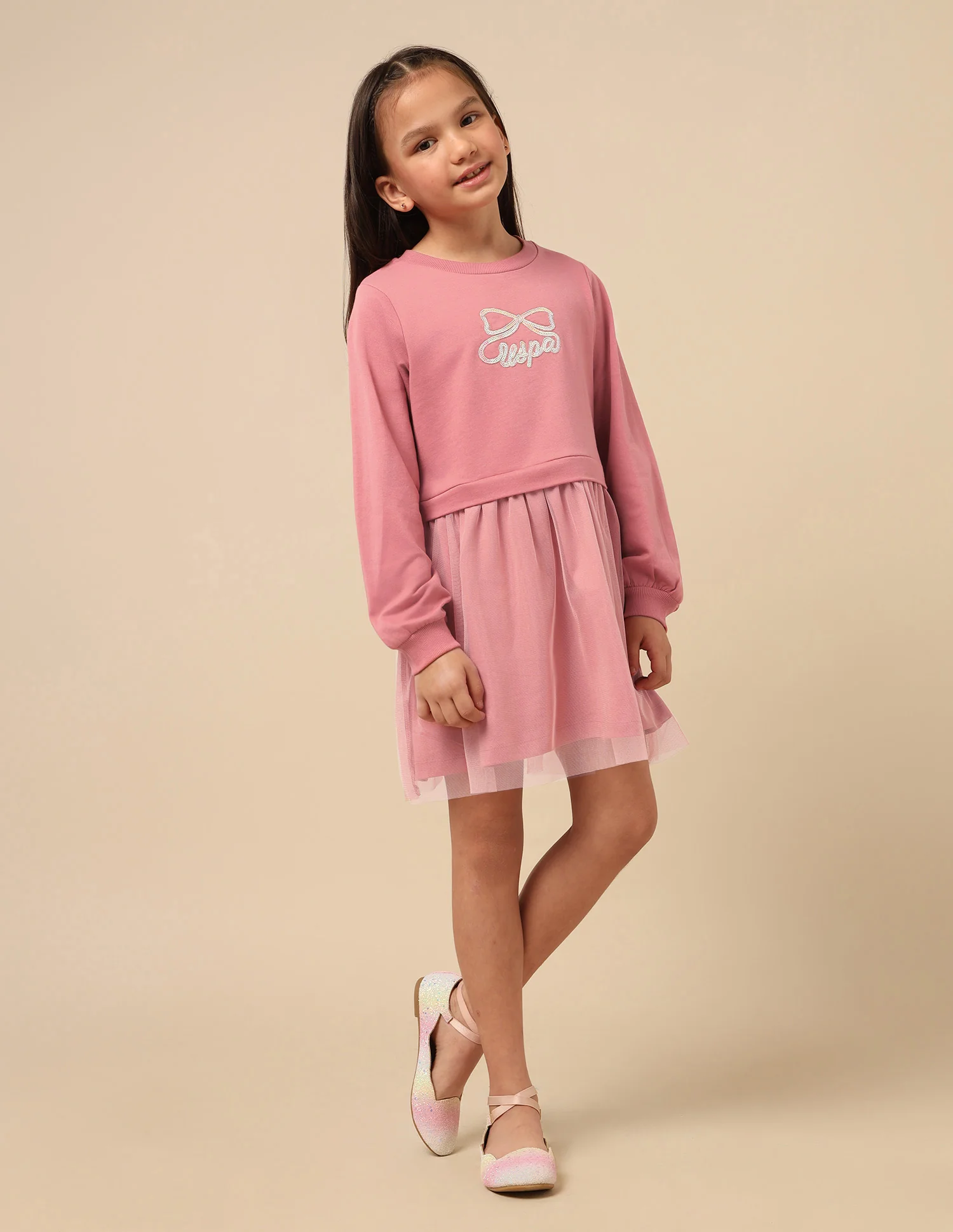 Girls Brand Embellished A-Line Dress - Image 3