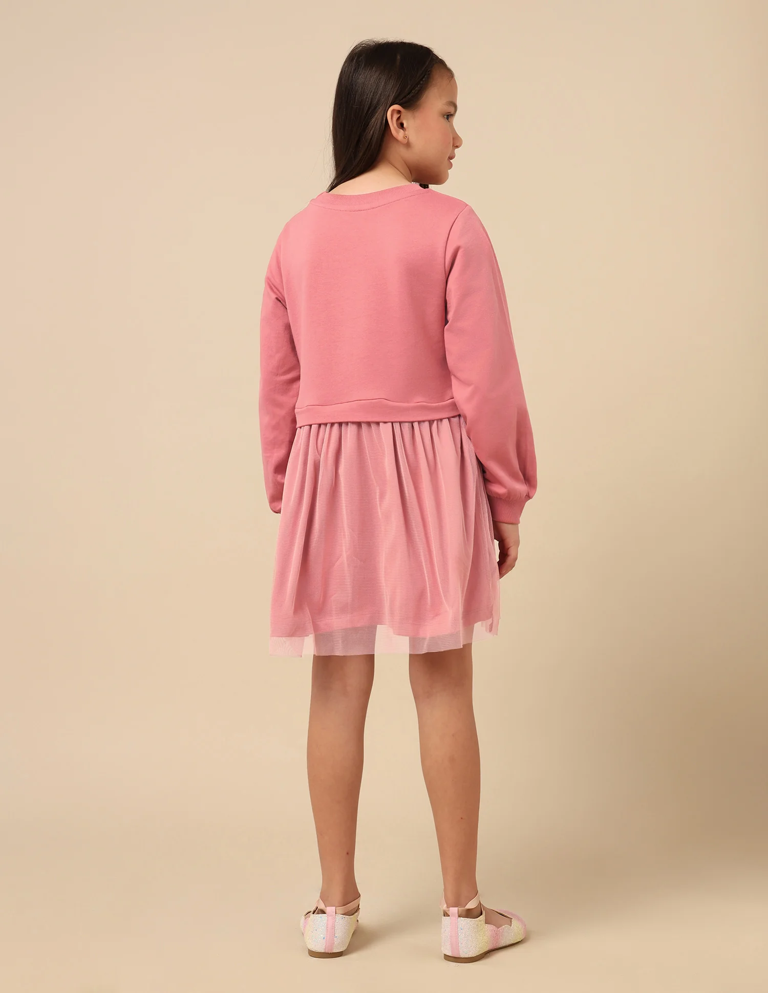 Girls Brand Embellished A-Line Dress - Image 5