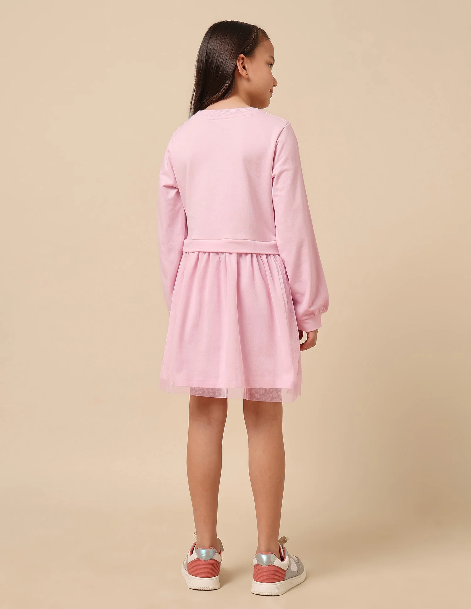 Girls Brand Embellished A-Line Dress - Image 5