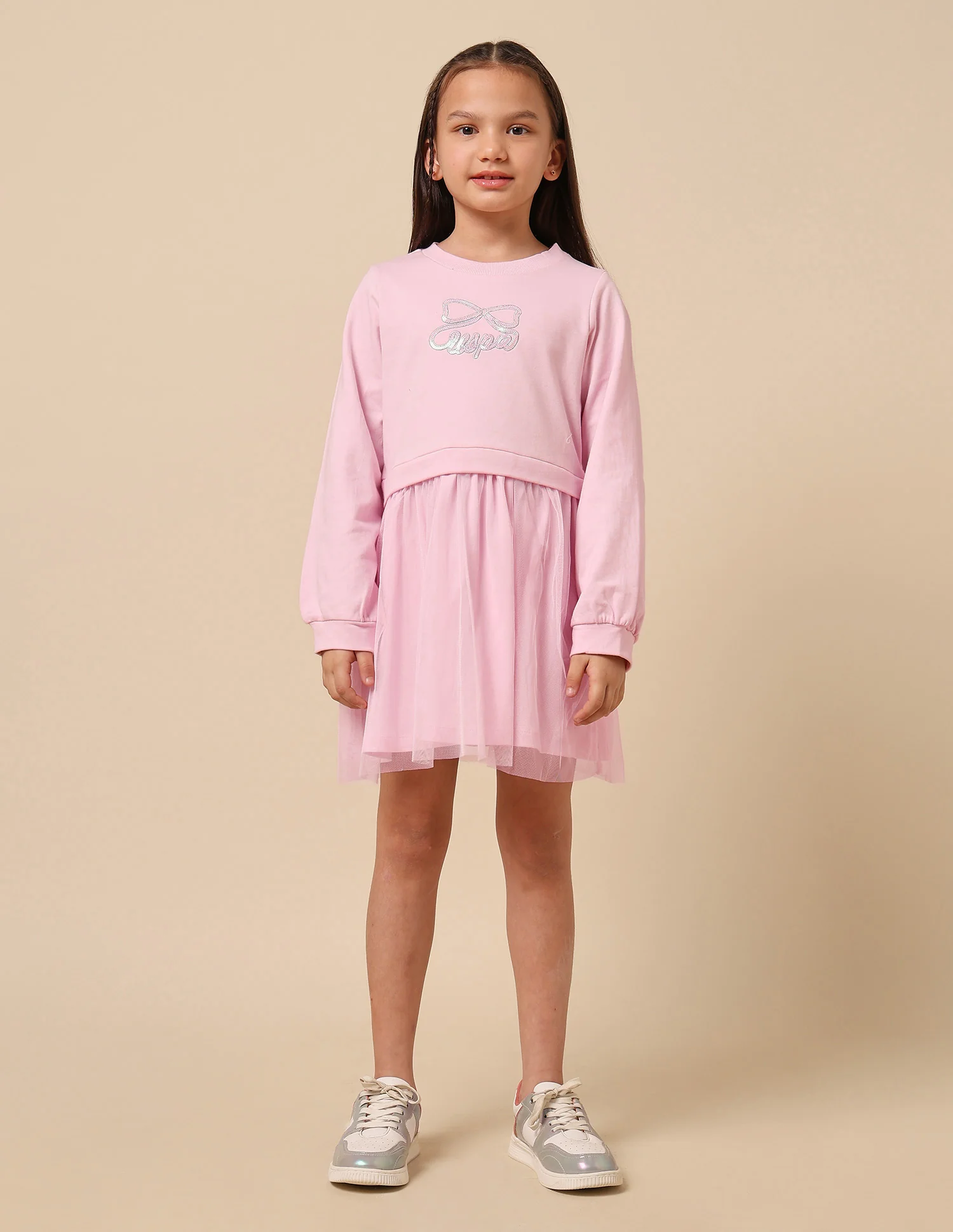 Girls Brand Embellished A-Line Dress - Image 6