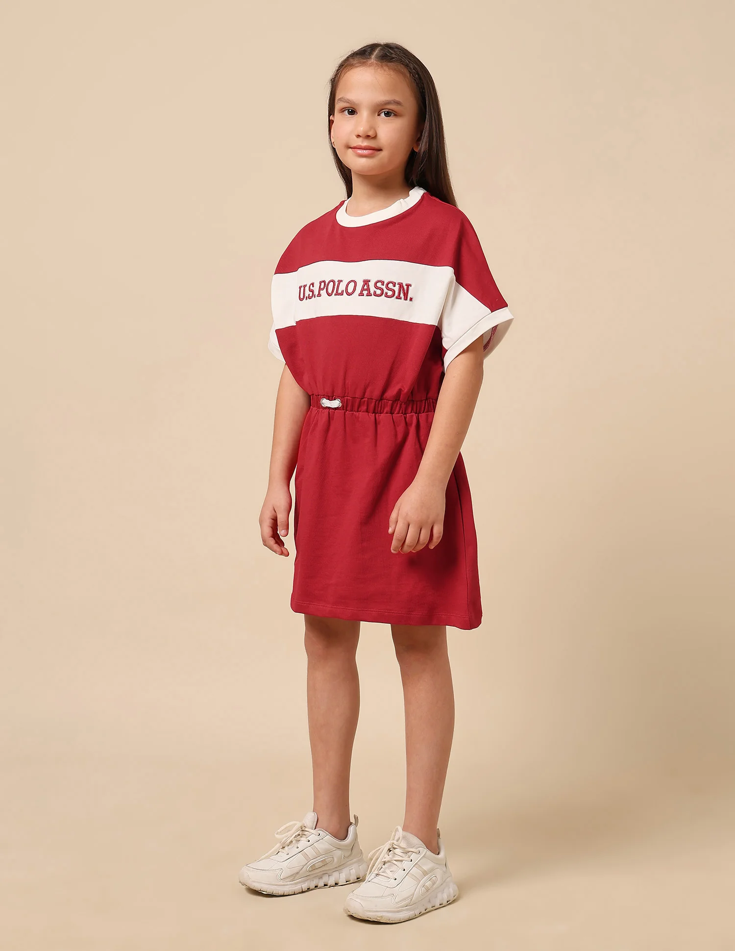 Girls Brand Embroidered A-Line Dress - Image 4