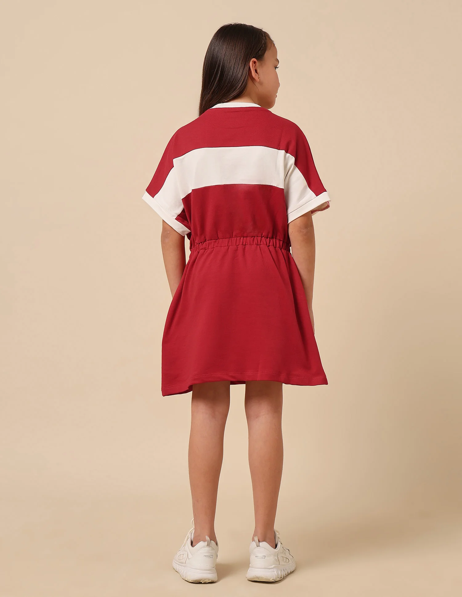Girls Brand Embroidered A-Line Dress - Image 5