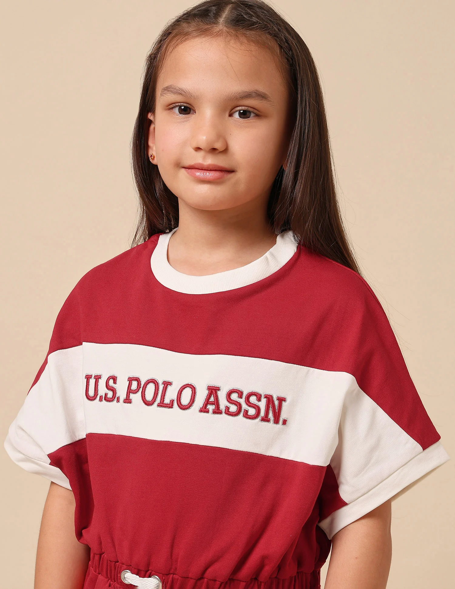 Girls Brand Embroidered A-Line Dress - Image 7
