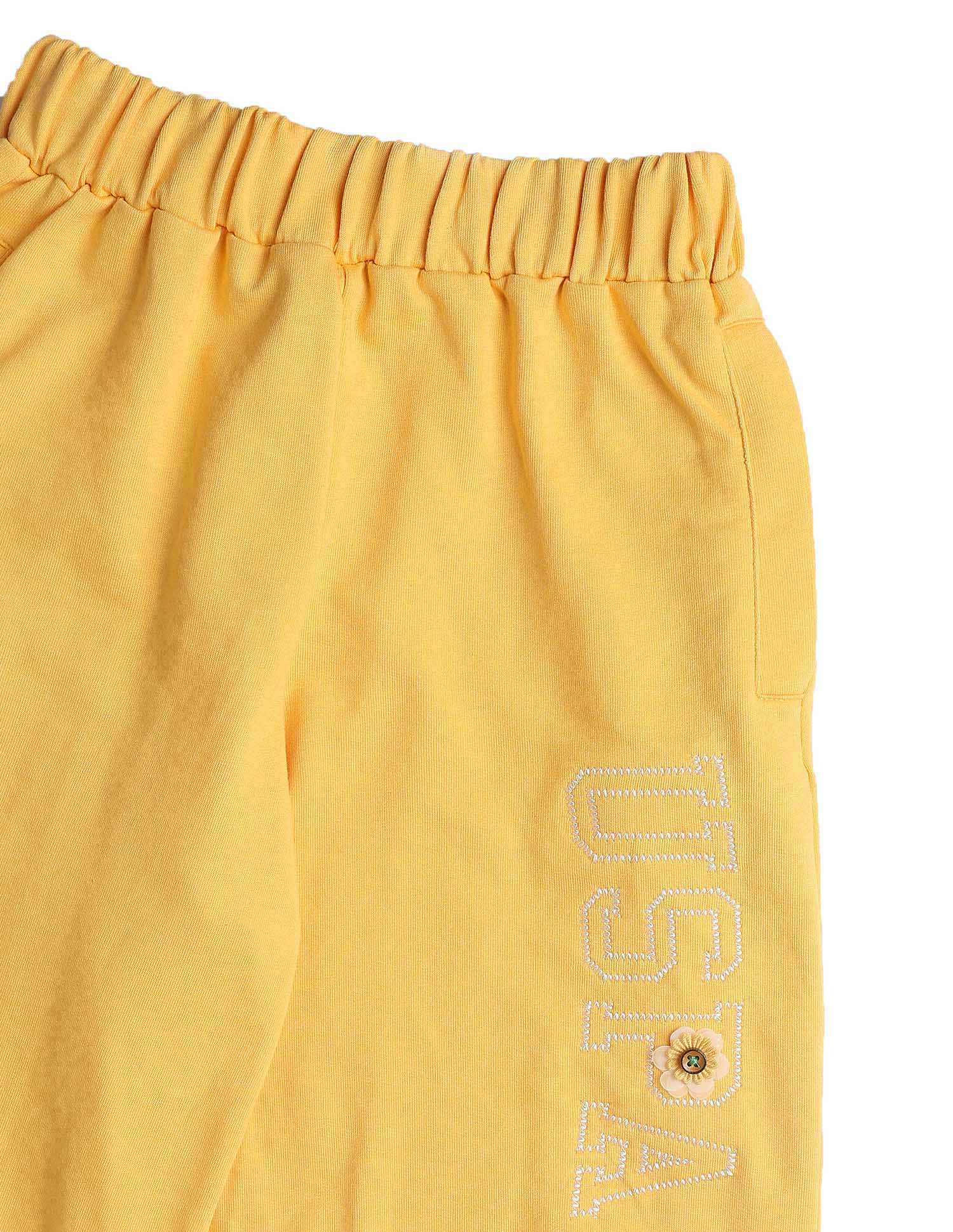 Girls Brand Embroidered Mid Rise Joggers - Image 10