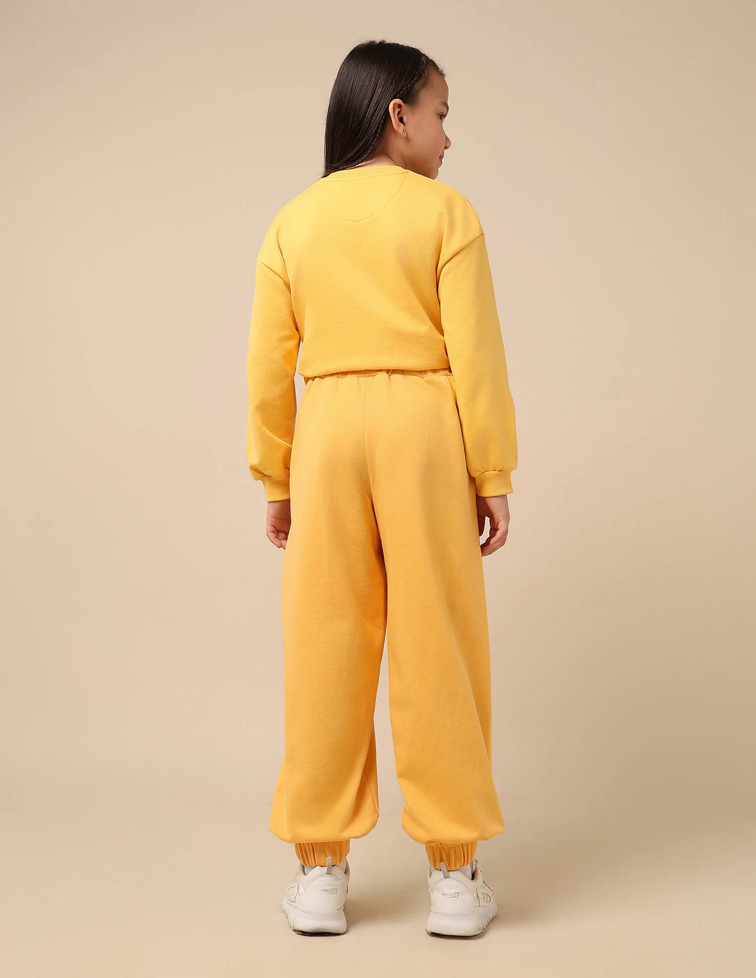 Girls Brand Embroidered Mid Rise Joggers - Image 5