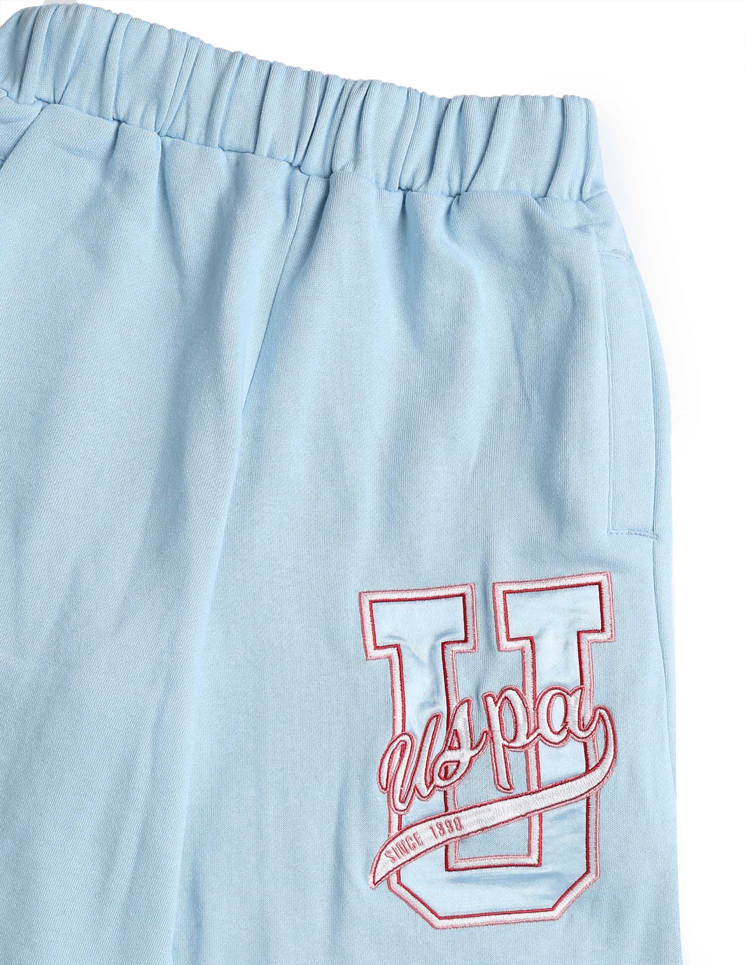 Girls Brand Embroidered Mid Rise Joggers - Image 10