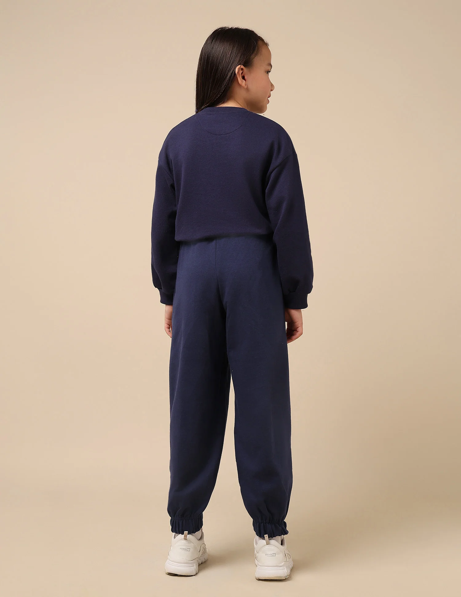 Girls Brand Embroidered Mid Rise Joggers - Image 5