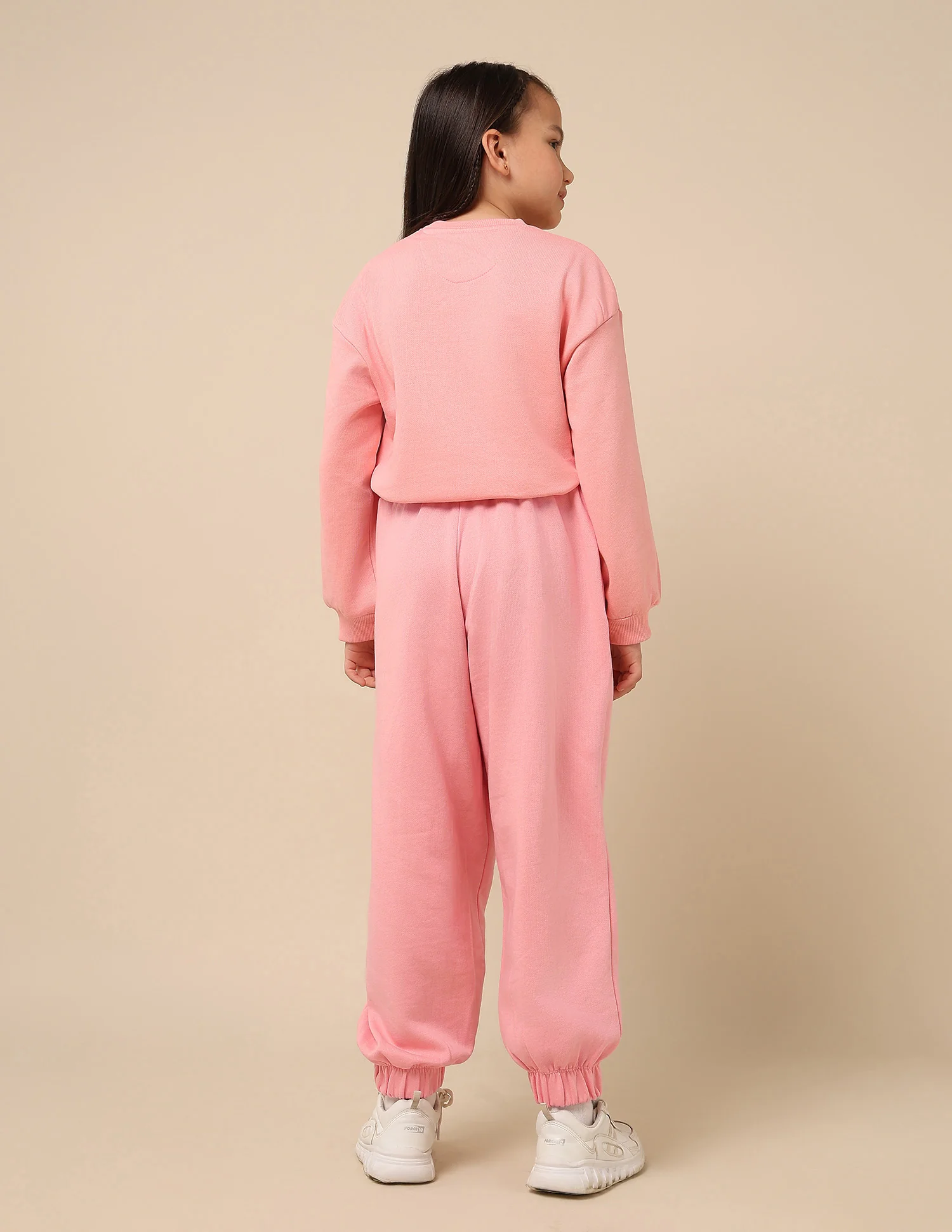 Girls Brand Embroidered Mid Rise Joggers - Image 5