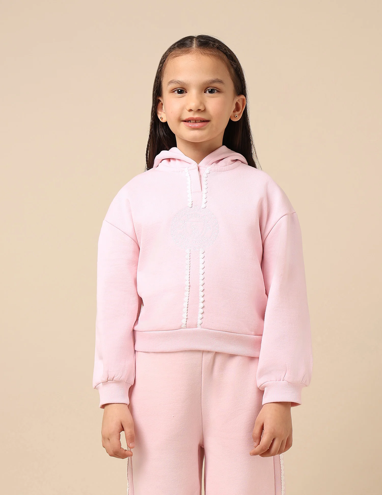 Girls Brand Embroidered Regular Fit Sweatshirt - Image 6