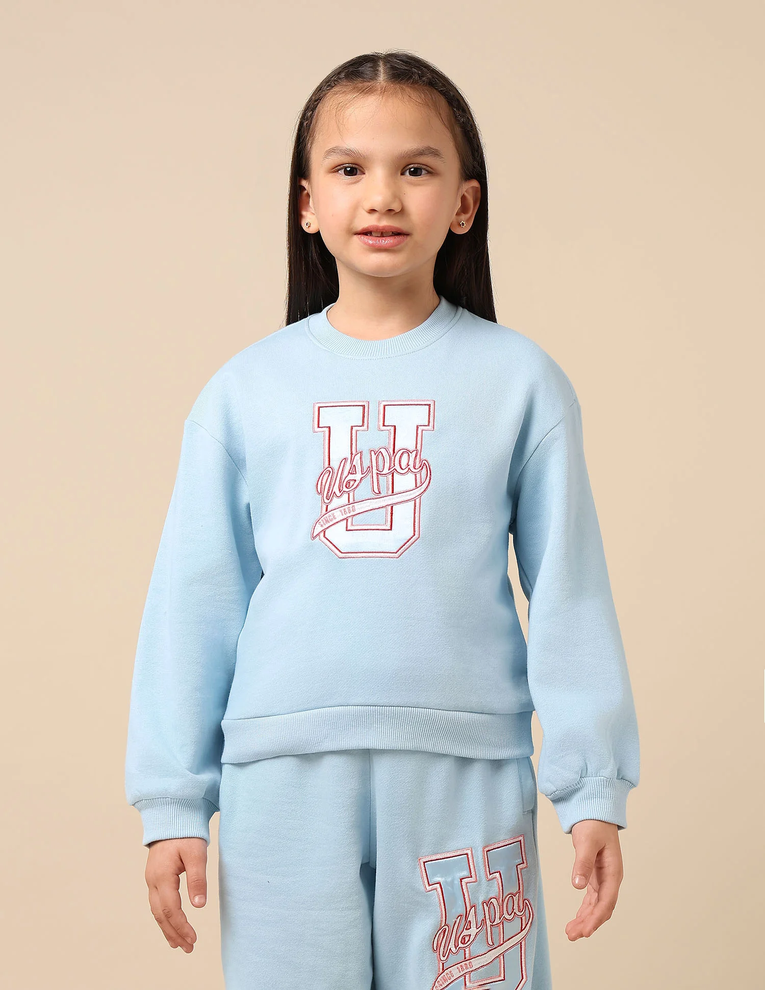 Girls Brand Embroidered Regular Fit Sweatshirt - Image 6