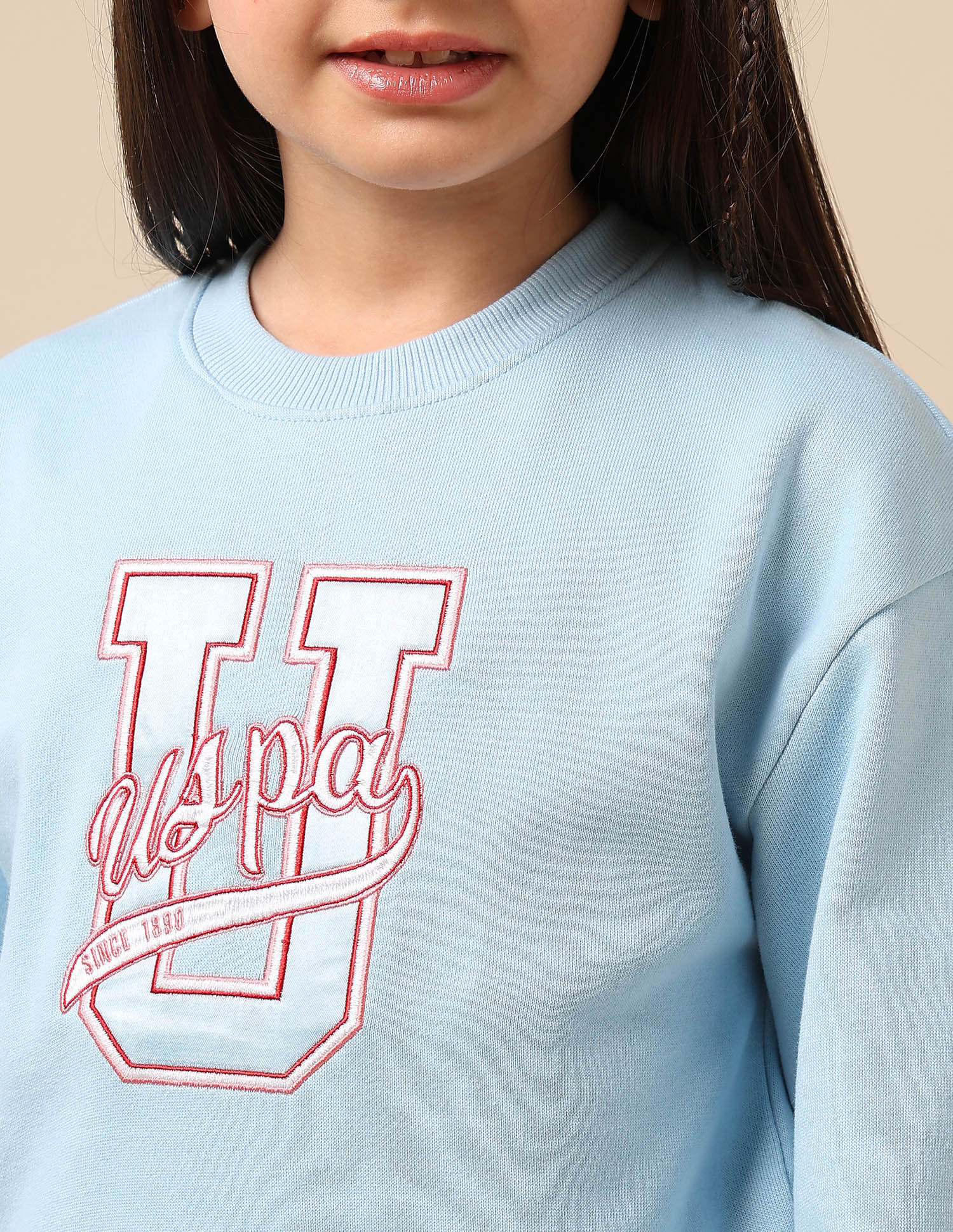 Girls Brand Embroidered Regular Fit Sweatshirt - Image 7