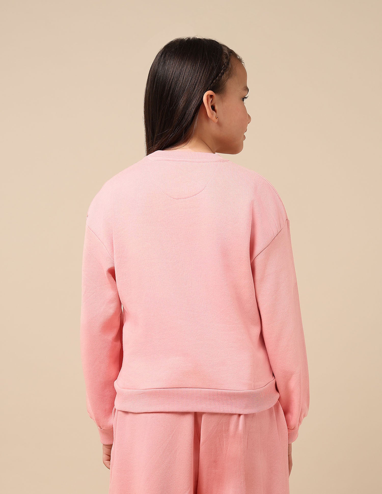 Girls Brand Embroidered Regular Fit Sweatshirt - Image 5