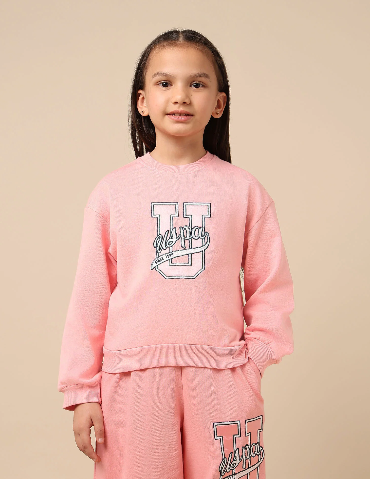 Girls Brand Embroidered Regular Fit Sweatshirt - Image 6