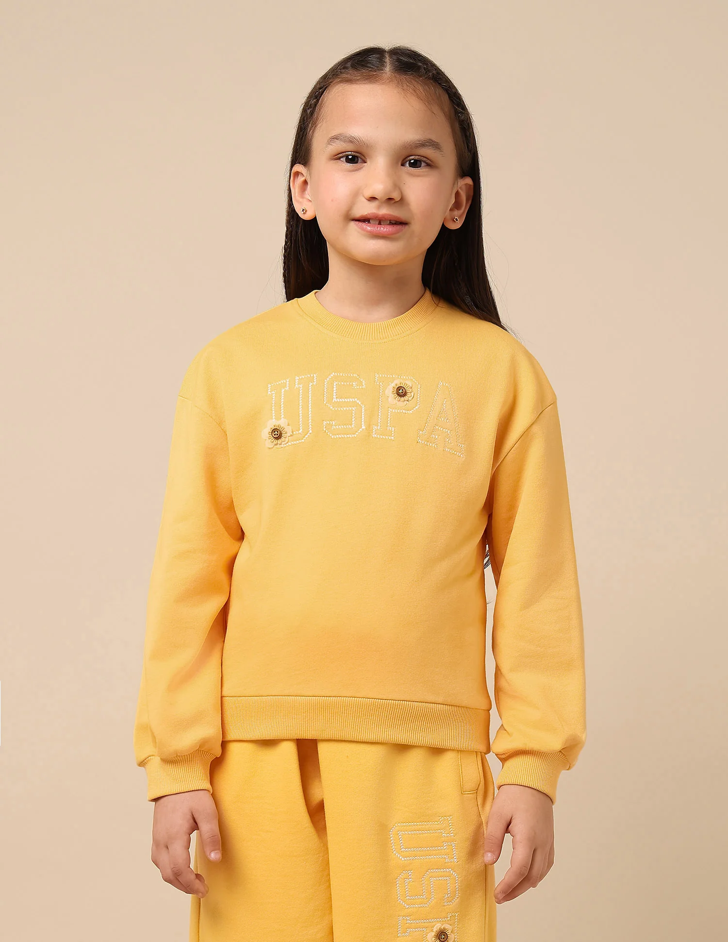 Girls Brand Embroidered Regular Fit Sweatshirt - Image 6
