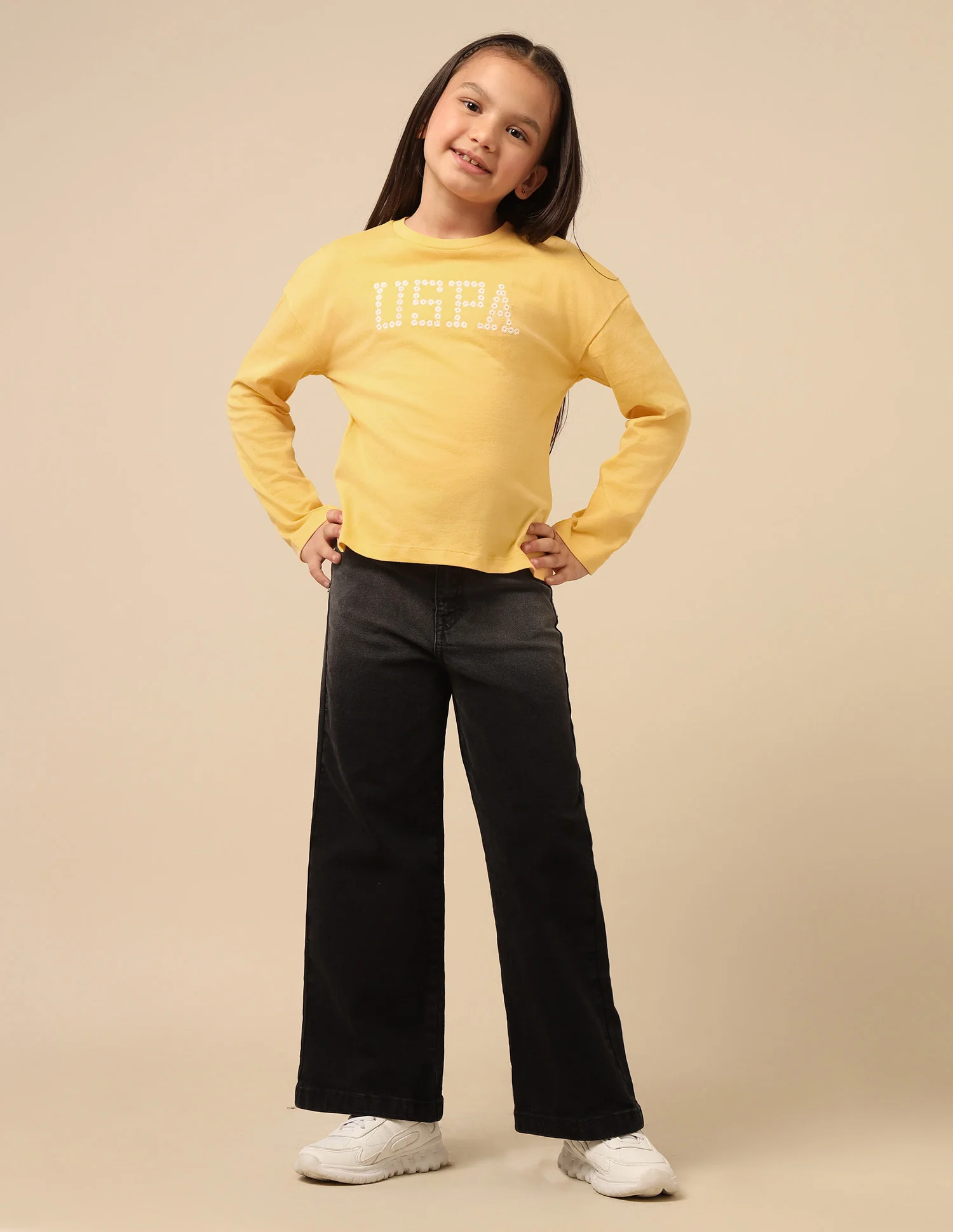 Girls Brand Embroidered Regular Fit Top - Image 3