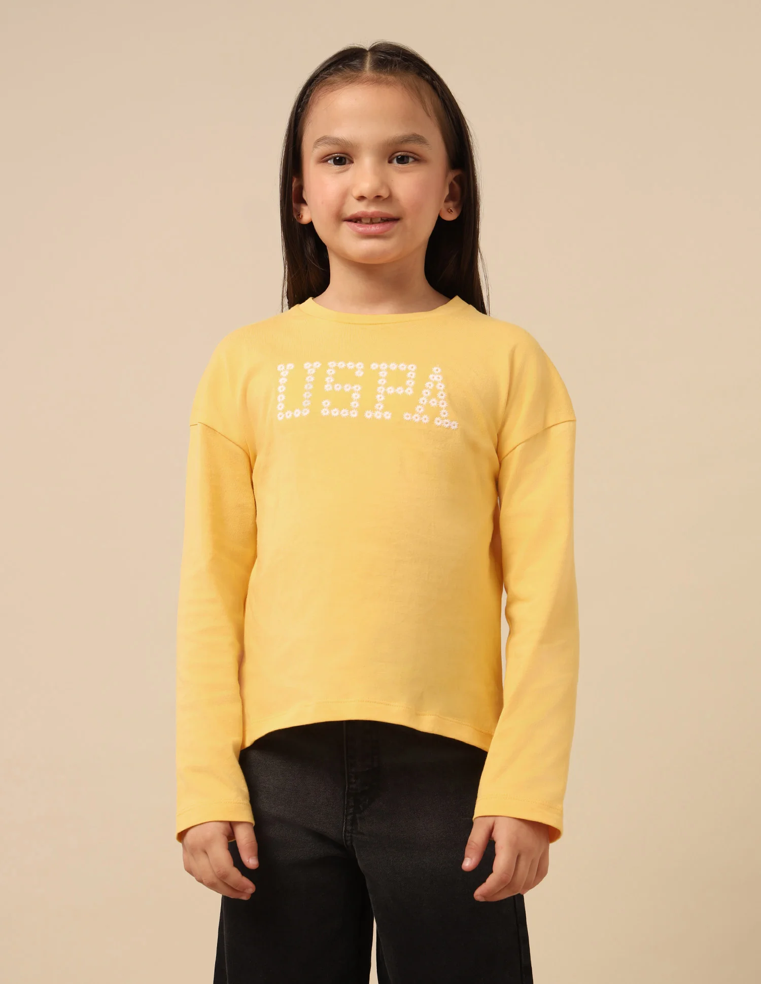 Girls Brand Embroidered Regular Fit Top - Image 6